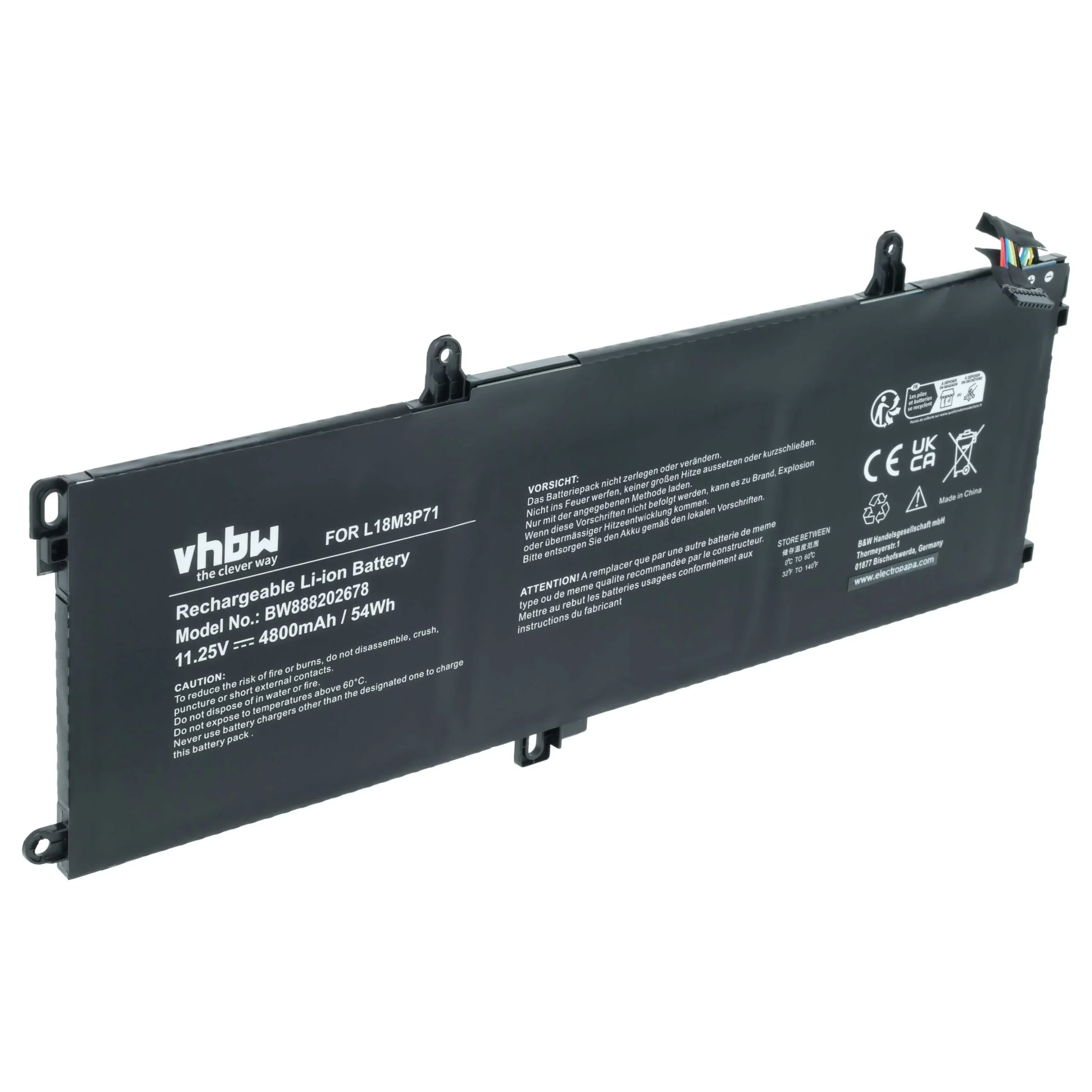 Batterie remplace Lenovo 02DL012, 02DL011 pour ordinateur portable Lenovo- 4800mAh 11,25V Li-polymère