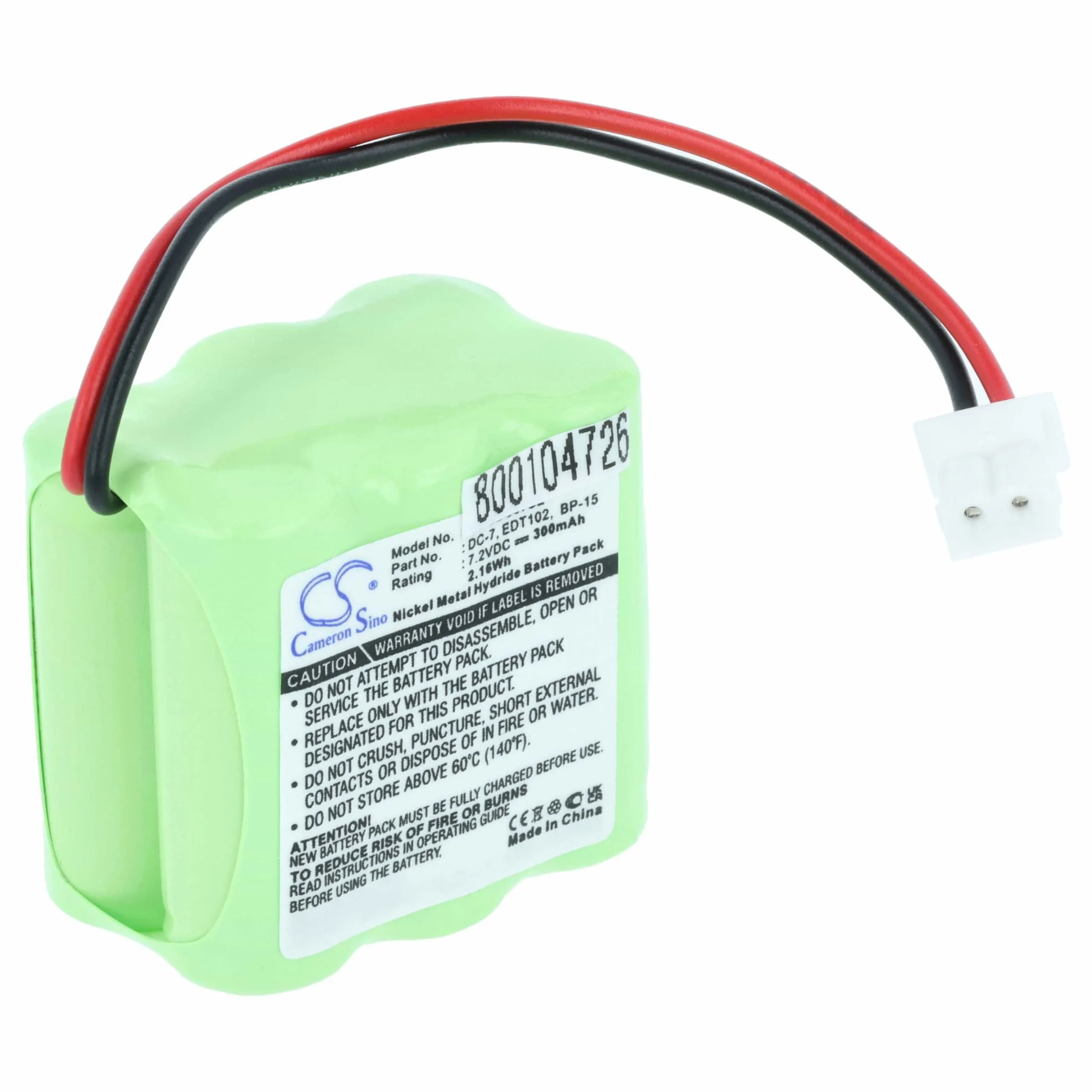 Batterie remplace Dogtra 37AAAM6YMX, 40AAAM6YMX, BP-15 collier de dressage de chien Dogtra - 300mAh 7,2V NiMH