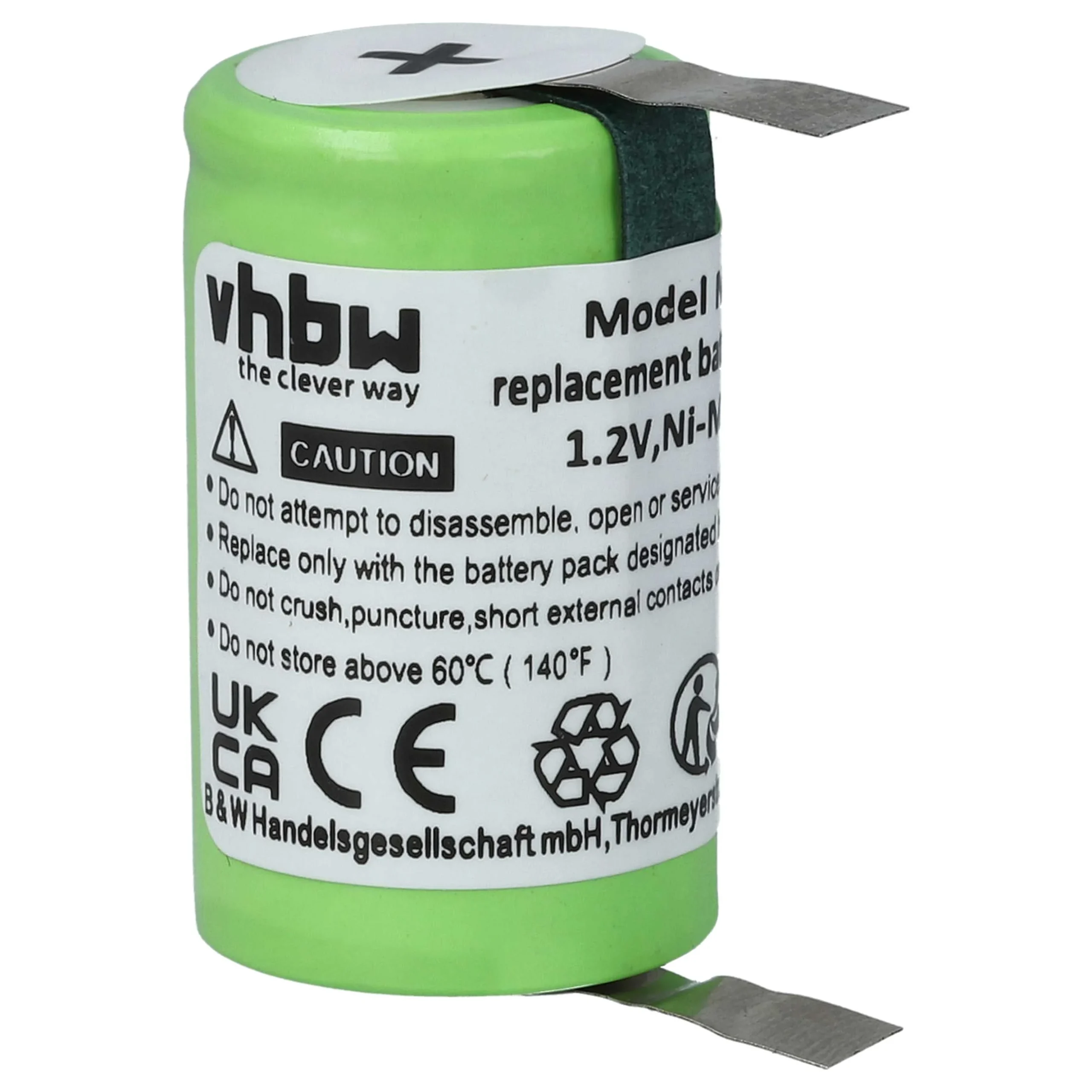 Batterie remplace Braun 7BF21C, ULT-5, ULT-7, ULT-9 pour rasoir électrique Braun - 1100mAh 1,2V NiMH