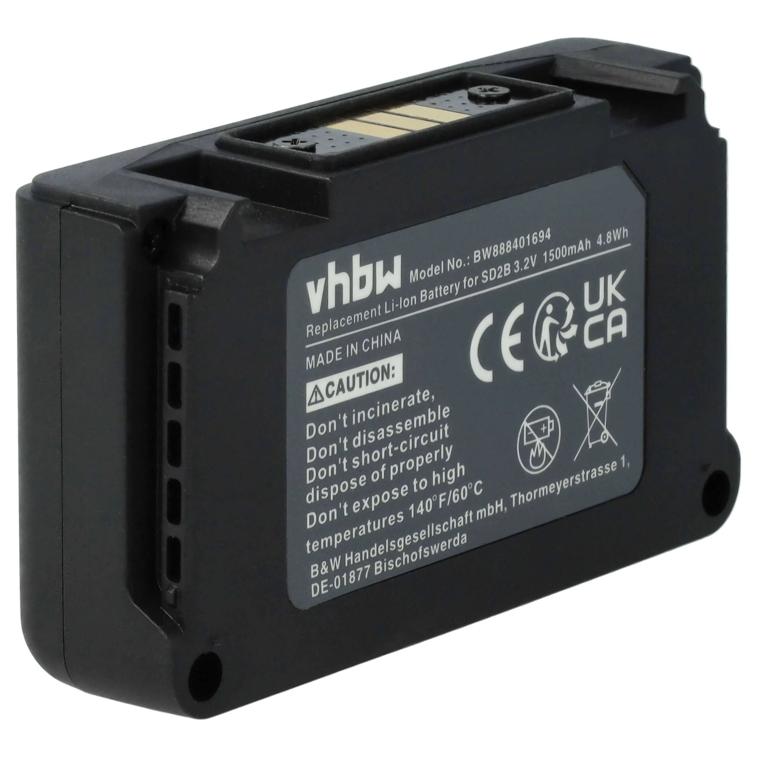 Batterie remplace Sony SD2B, BATC-4AA pour système radio numérique Sony - 1500mAh 3,2V Li-ion