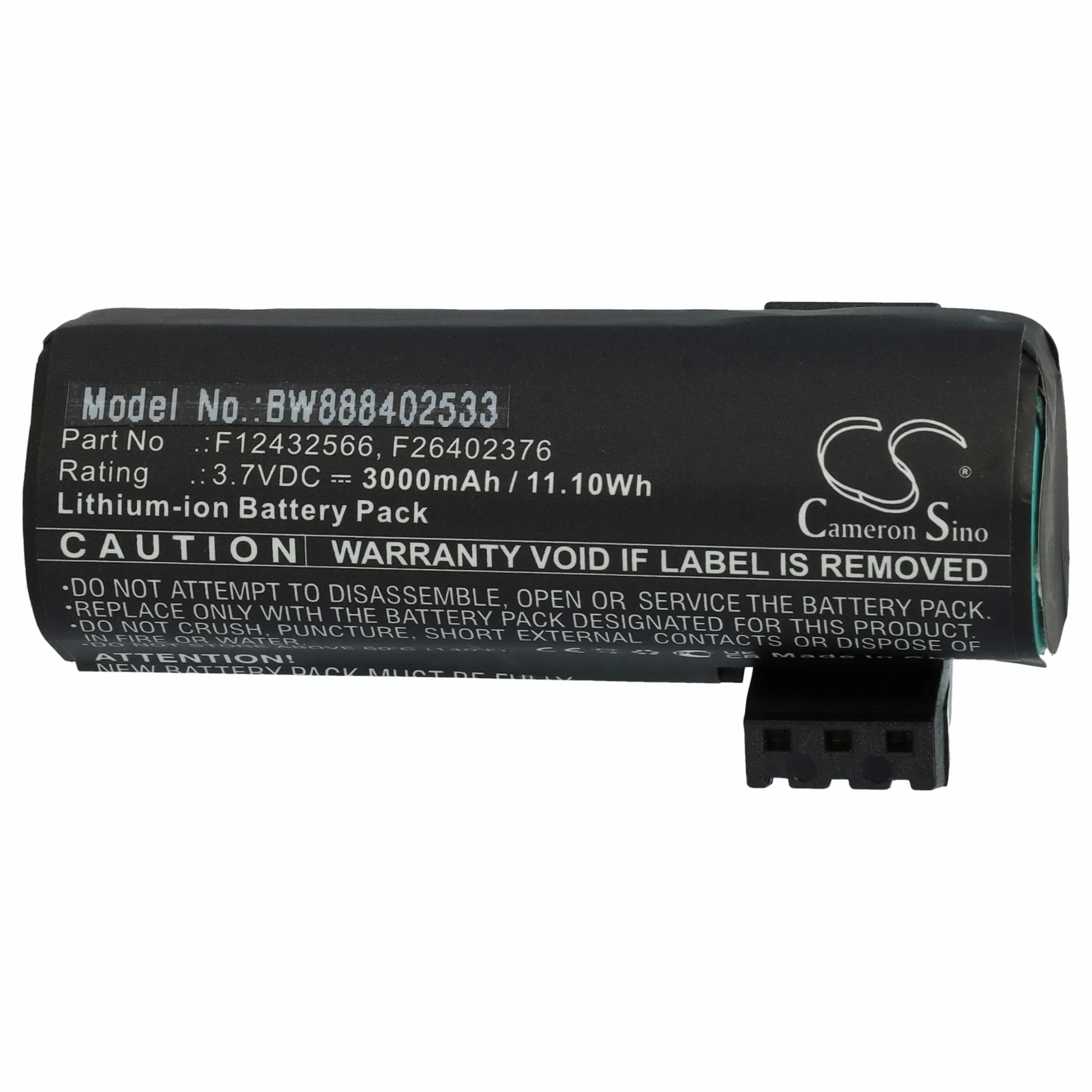 Batterie remplace Ingenico F12432566, F26402376 pour scanner de code-barre Ingenico - 3000mAh 3,7V
