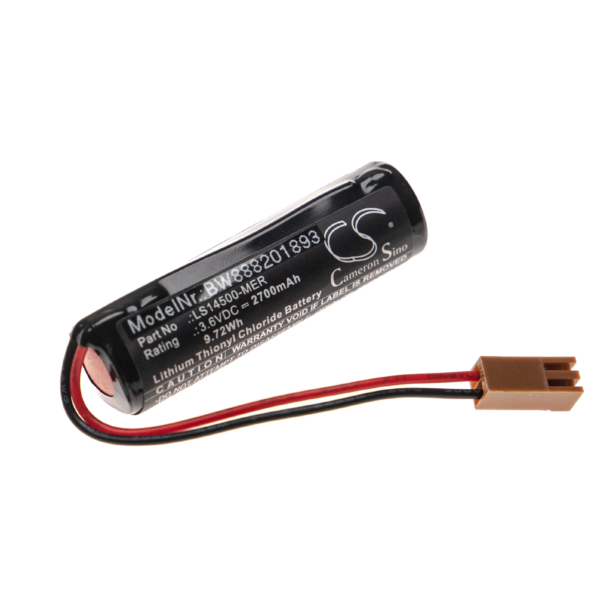 Pile pour unité de contrôle Mitsubishi CR1, CR2, CR2-532M, CR2A - 2700mAh 3,6V Li-SOCl2