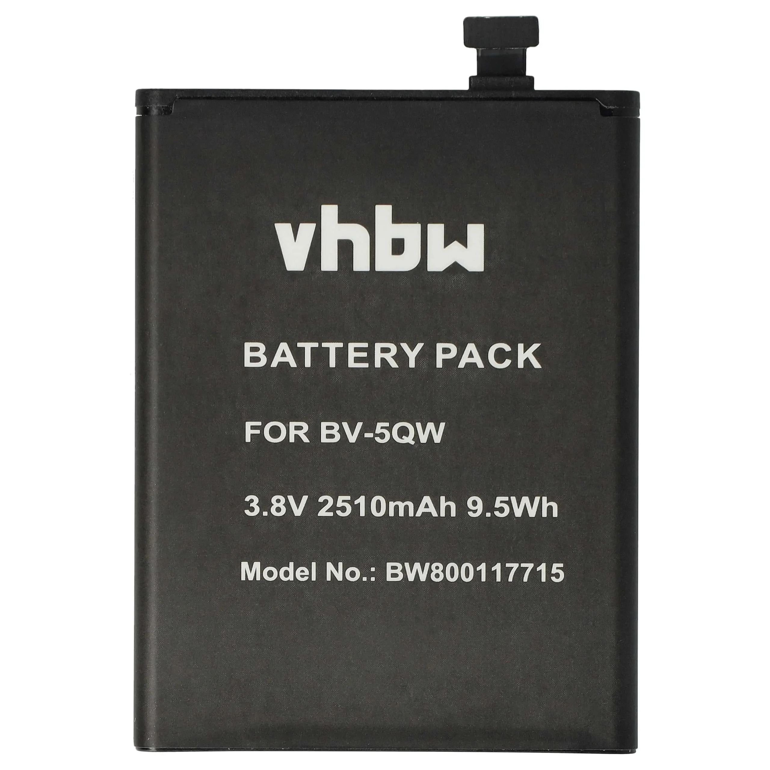 Batterie remplace Microsoft / Nokia BV-5QW téléphone portable Microsoft / Nokia - 2510mAh 3,8V Li-ion