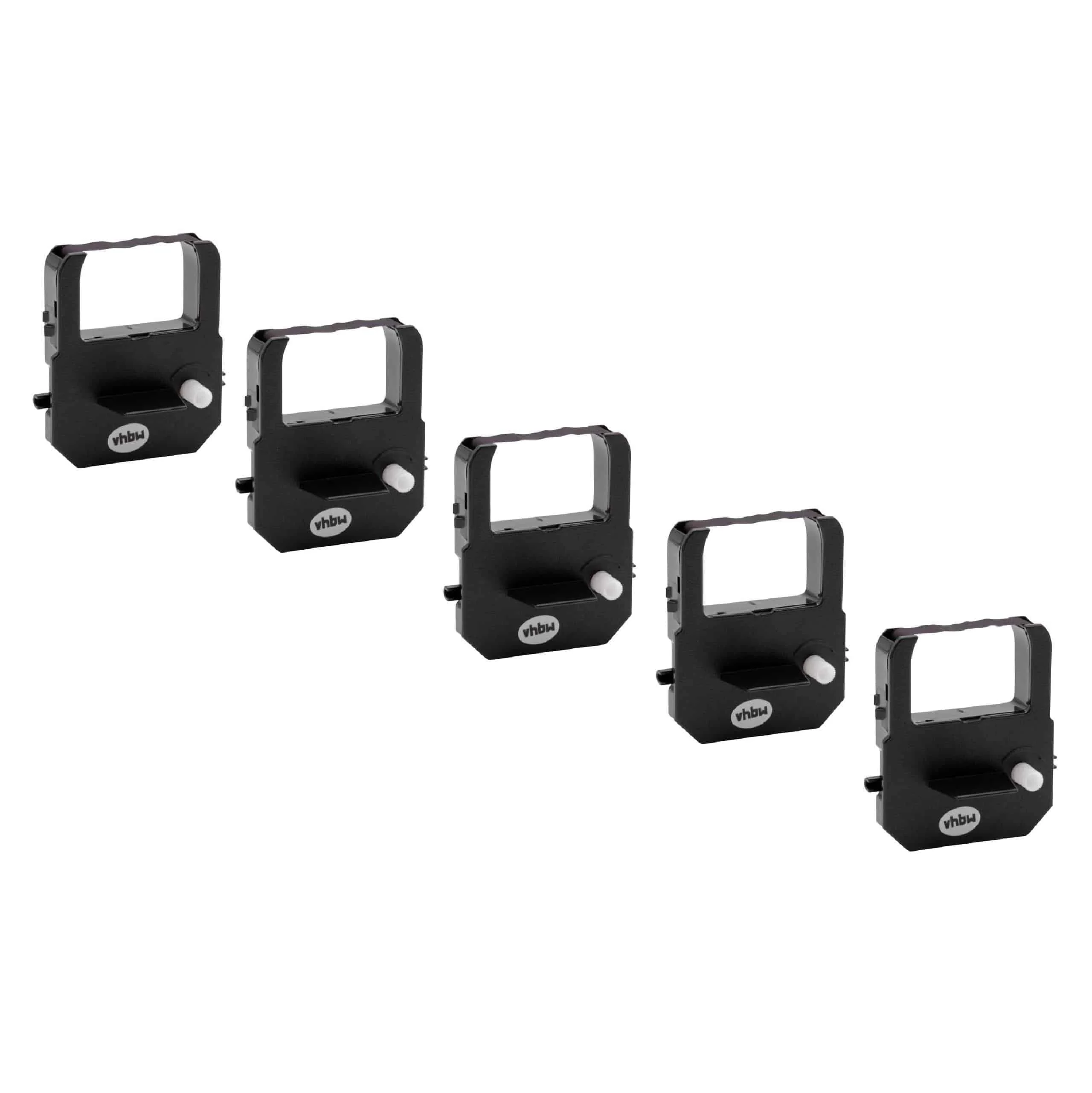 5x Ruban encreur pour imprimante matricielle / étiquette Acroprint - noir