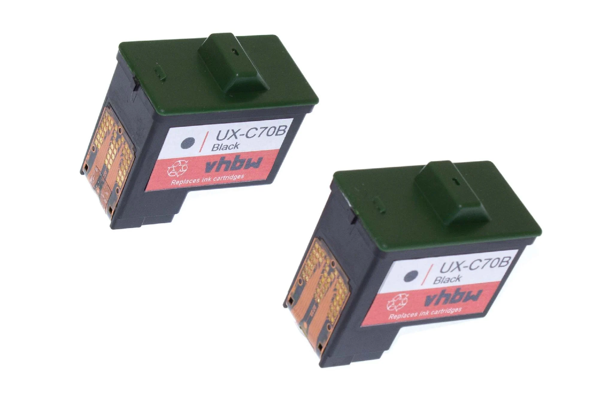 2x Cartouche remplace Sharp UX-C70B pour imprimante Sharp - noir 15ml