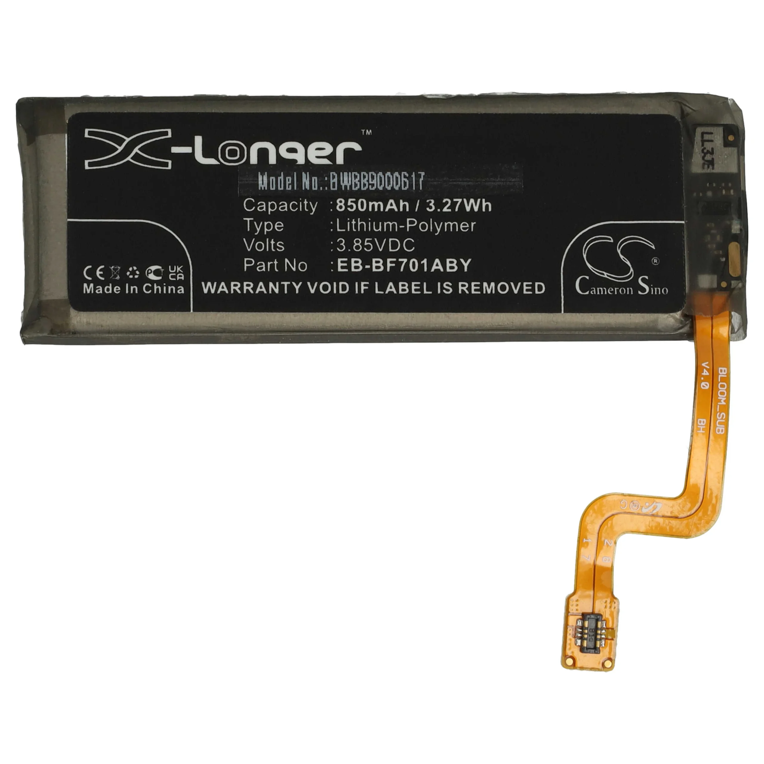 Batterie remplace Samsung EB-BF701ABY téléphone portable Samsung - 850mAh 3,85V Li-polymère
