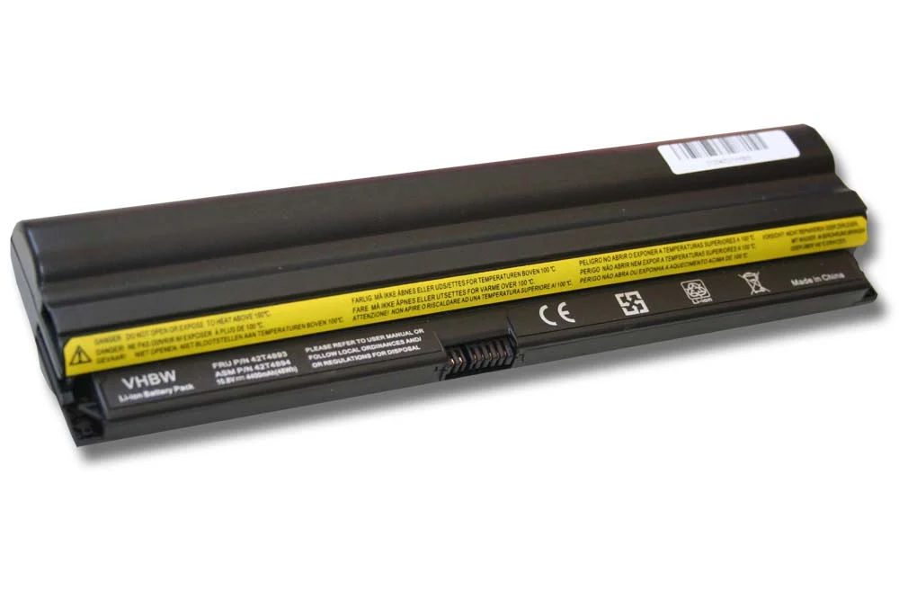Batterie remplace Lenovo 0A36278, 42T4783, 42T4781 pour ordinateur portable Lenovo- 4400mAh 11,1V Li-ion, noir