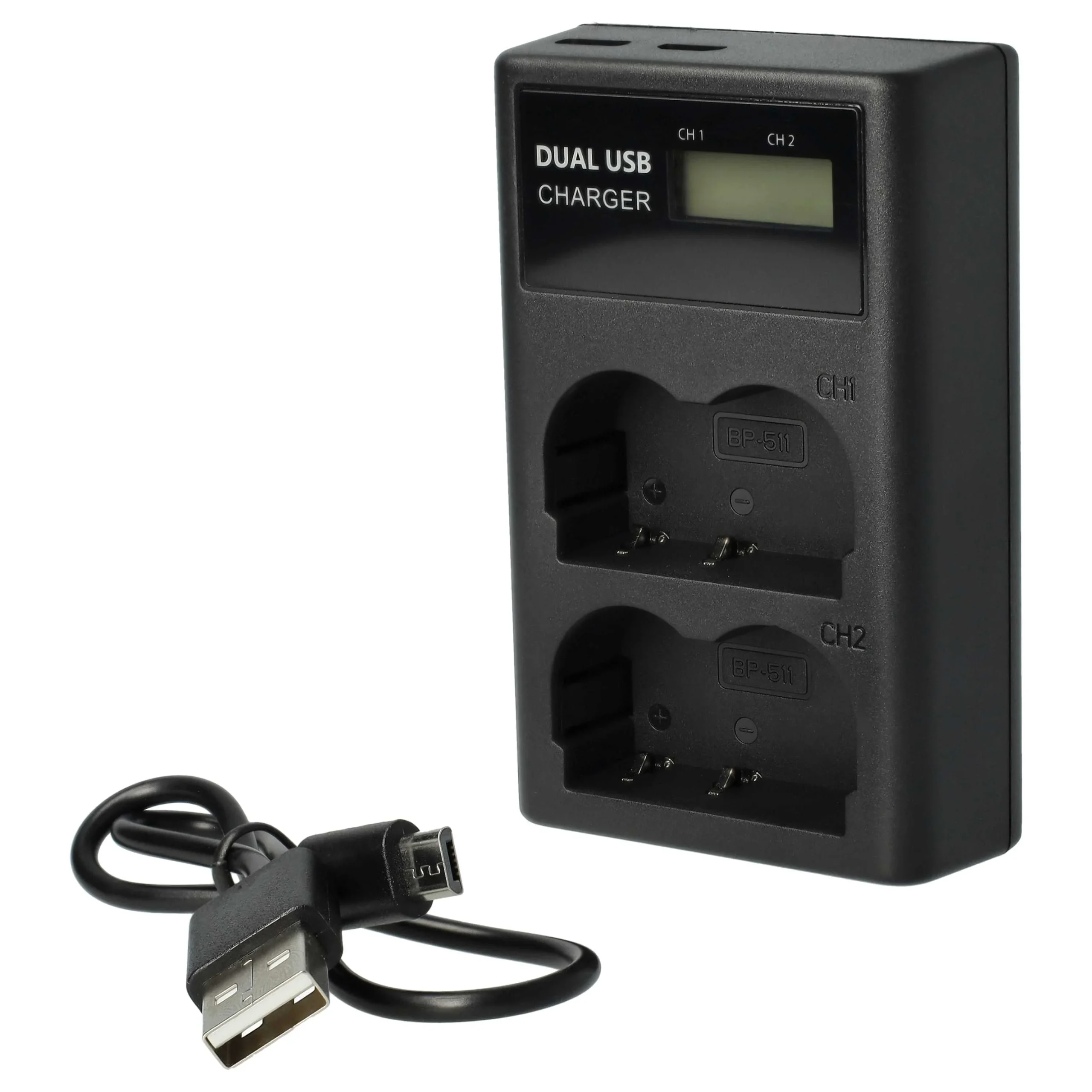 Chargeur Micro-USB + USB-C + câble Micro-USB pour appareil photo Canon IXY 50MC - 8,4 V