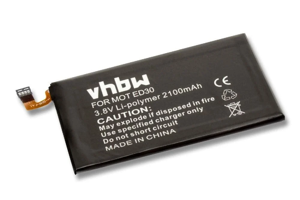 Batterie remplace Motorola SNN5932A, ED30 téléphone portable Motorola - 2100mAh 3,8V Li-polymère