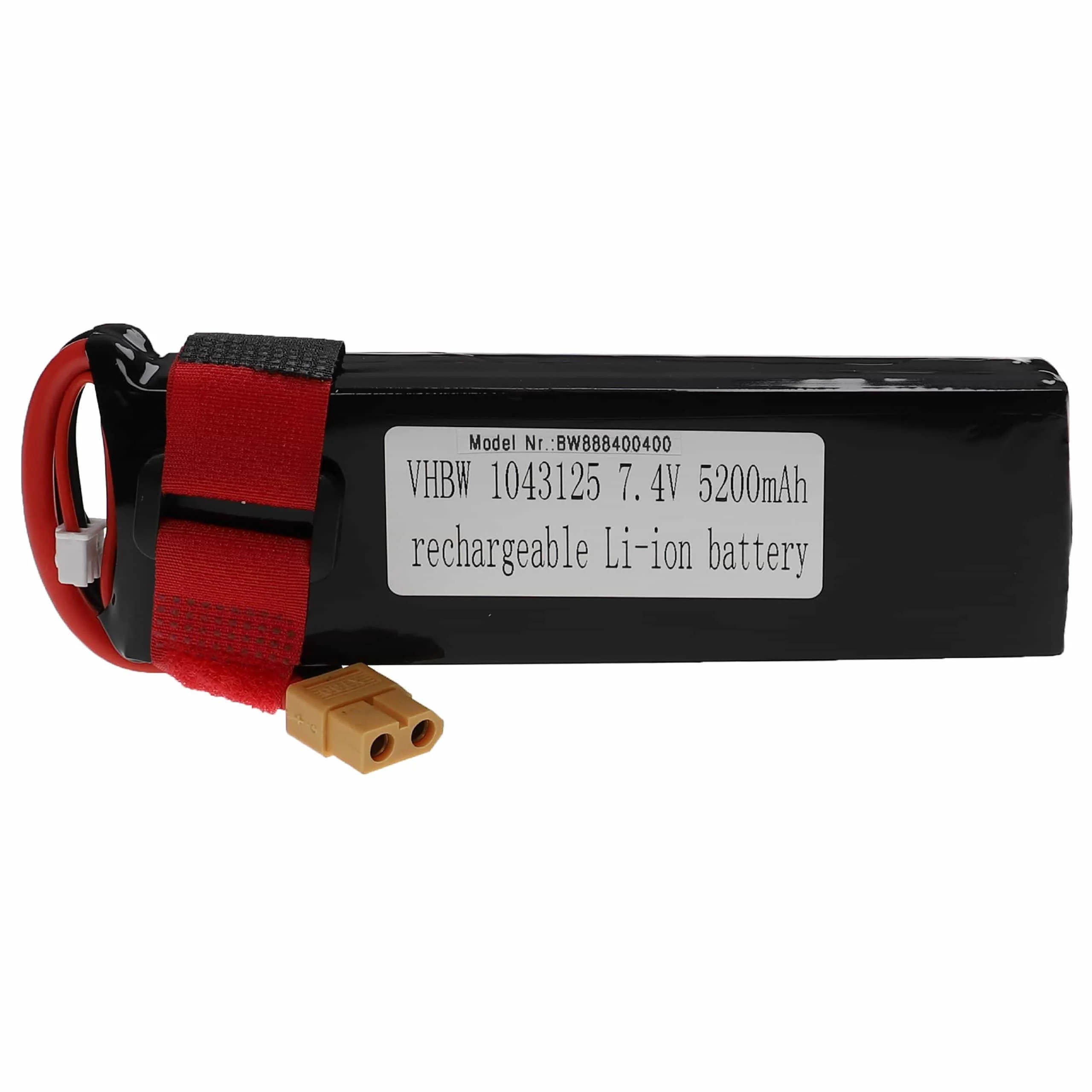 Batterie modèle radio-télécommandé - 5200mAh 7,4V Li-polymère, XT60