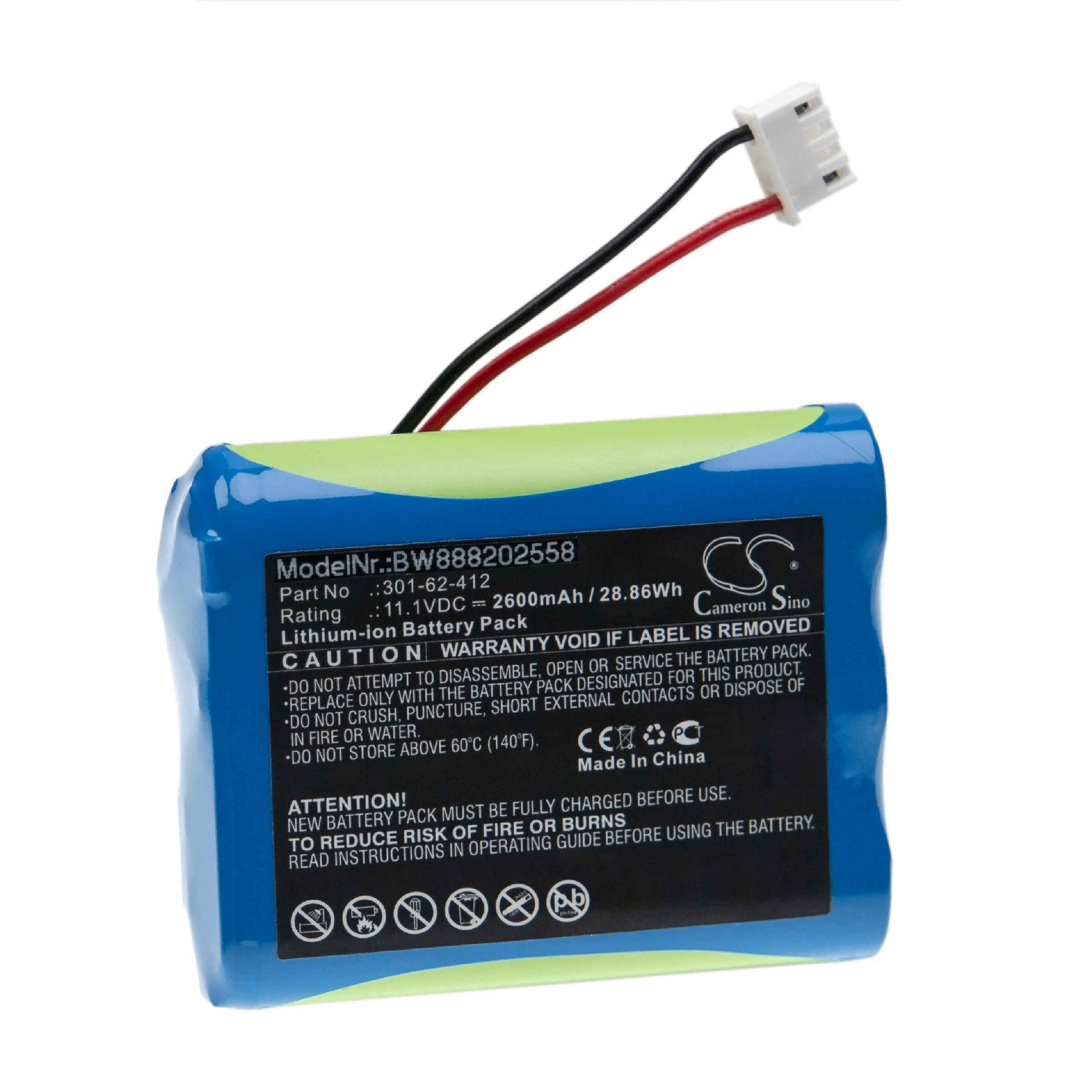 Batterie remplace Peaktech 301-62-412 outil de mesure PeakTech - 2600mAh 11,1V Li-ion