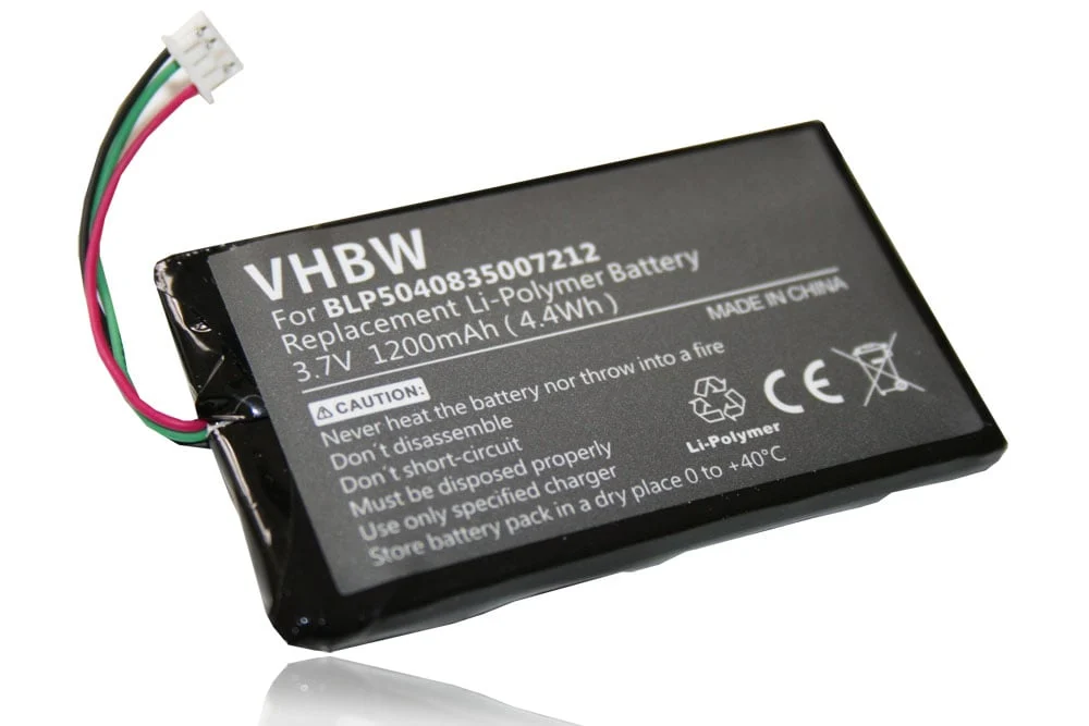 Batterie remplace Falk BLP5040835007212 pour navigation GPS Falk - 1200mAh 3,7V Li-polymère