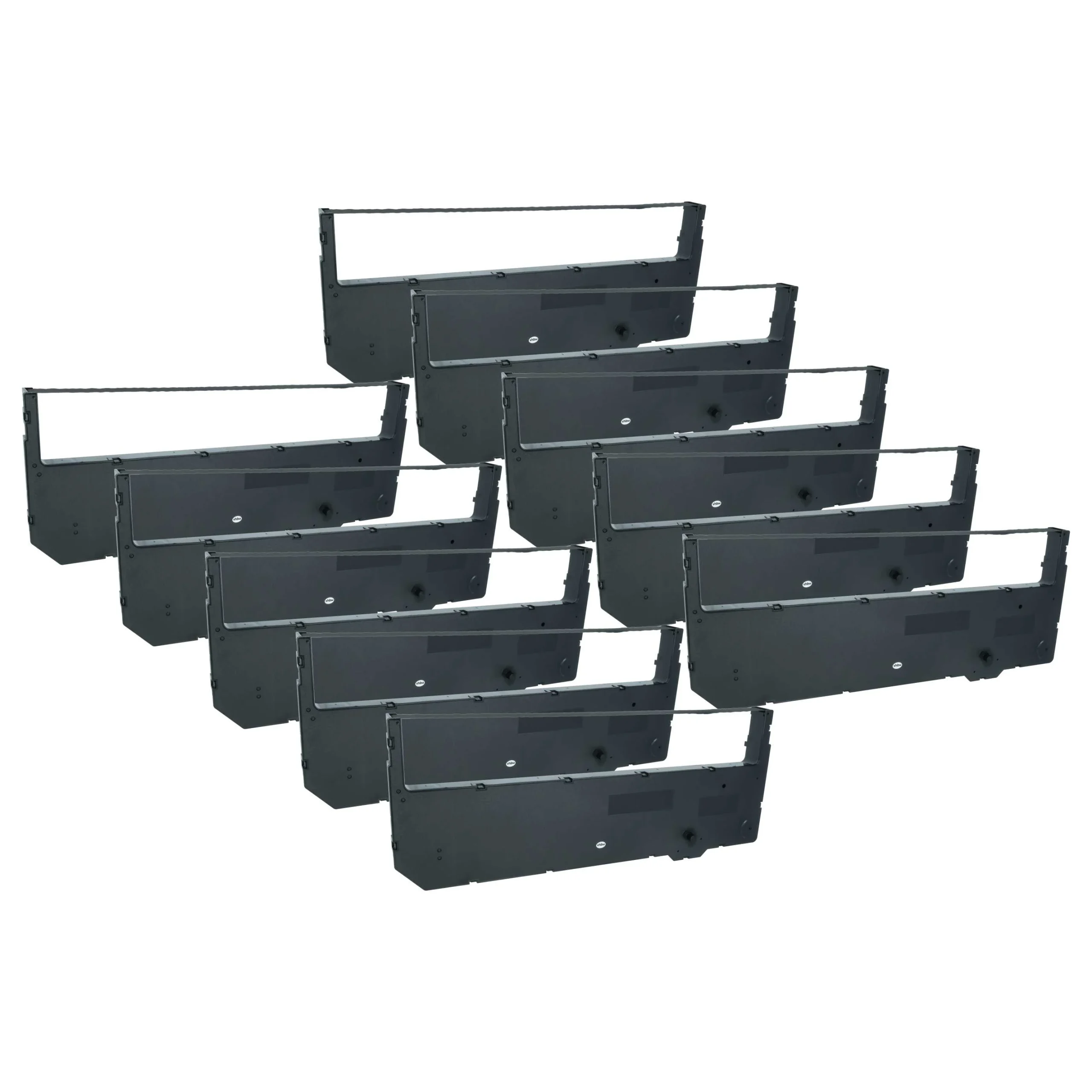 10x Ruban encreur remplace Tally Genicom 80296 pour imprimante matricielle / étiquette - noir