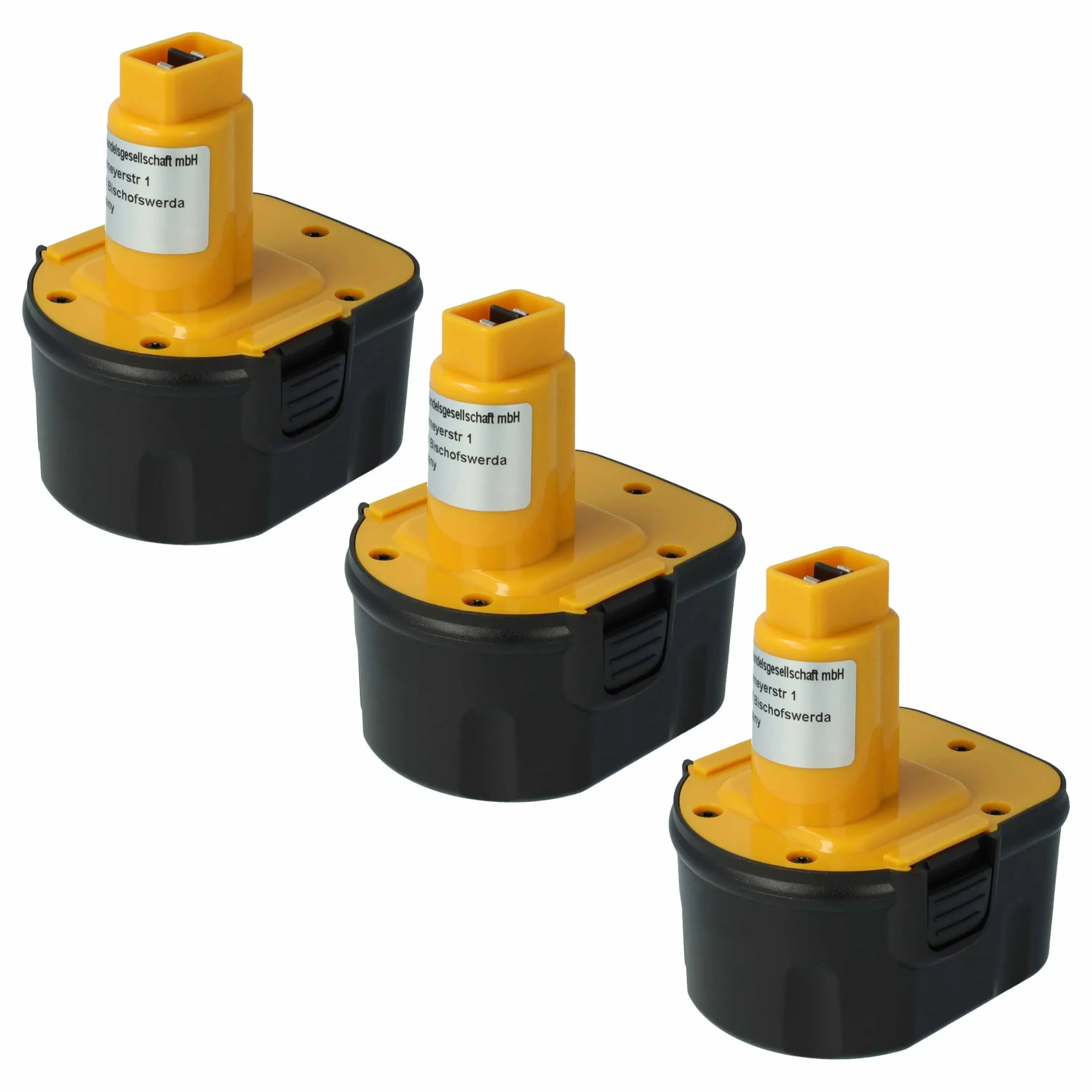 Batterie (3 pcs.) remplace Black & Decker A9252 outil électrique trottinette - 2Ah 12V NiMH