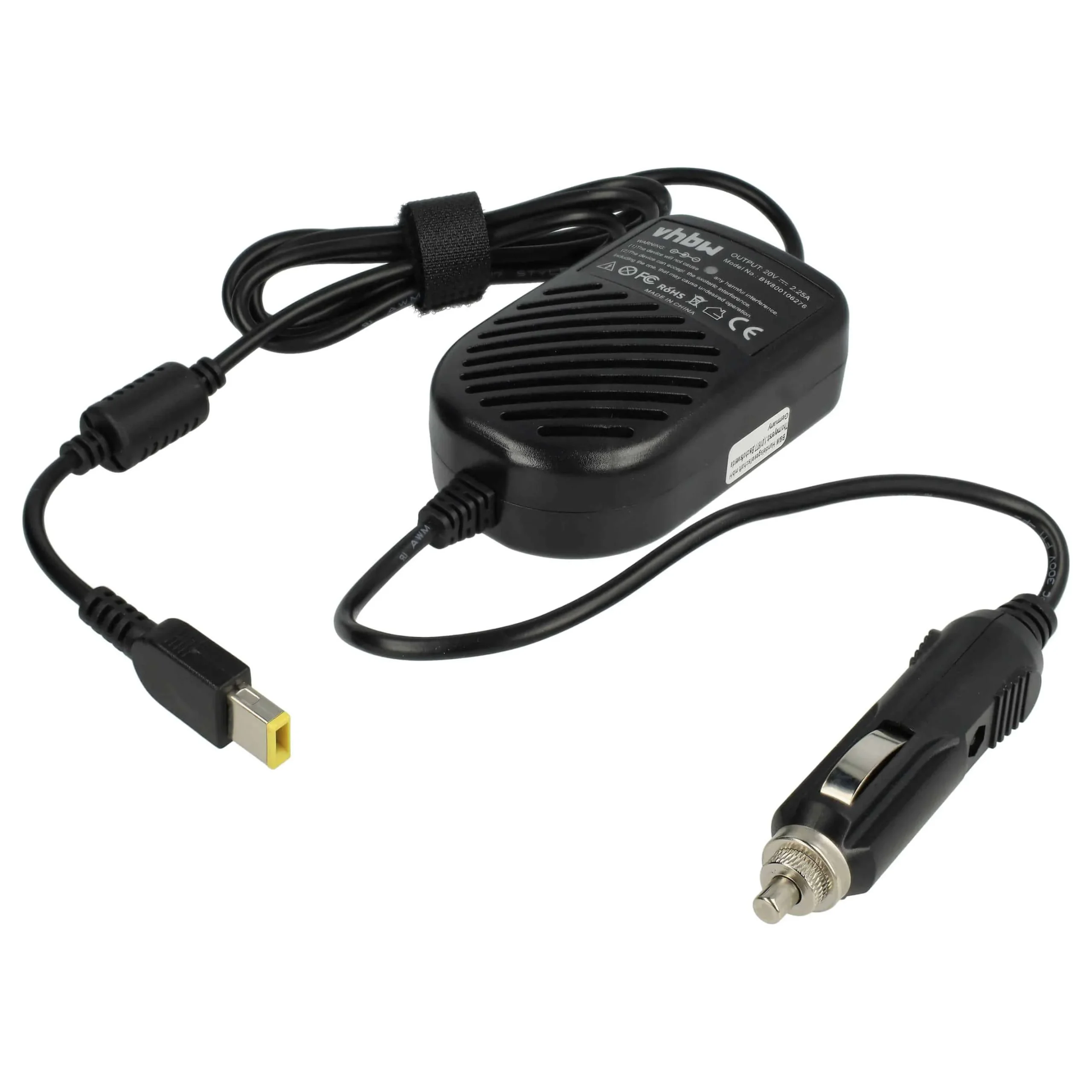 Chargeur auto remplace Lenovo 0B47030, 0C19880, 36200245, 36200246, 36200280 pour ordinateur portable - 2,25 A