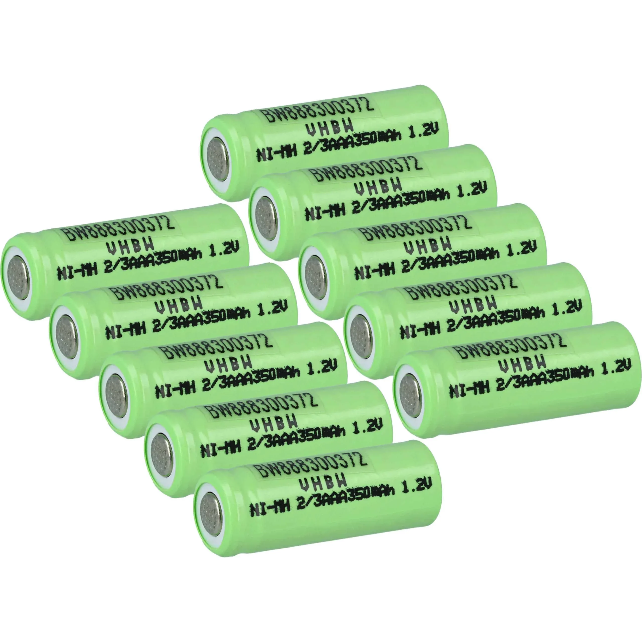 Cellules de batterie H4002 (10 piles) - 350mAh, 1,2V, NiMH