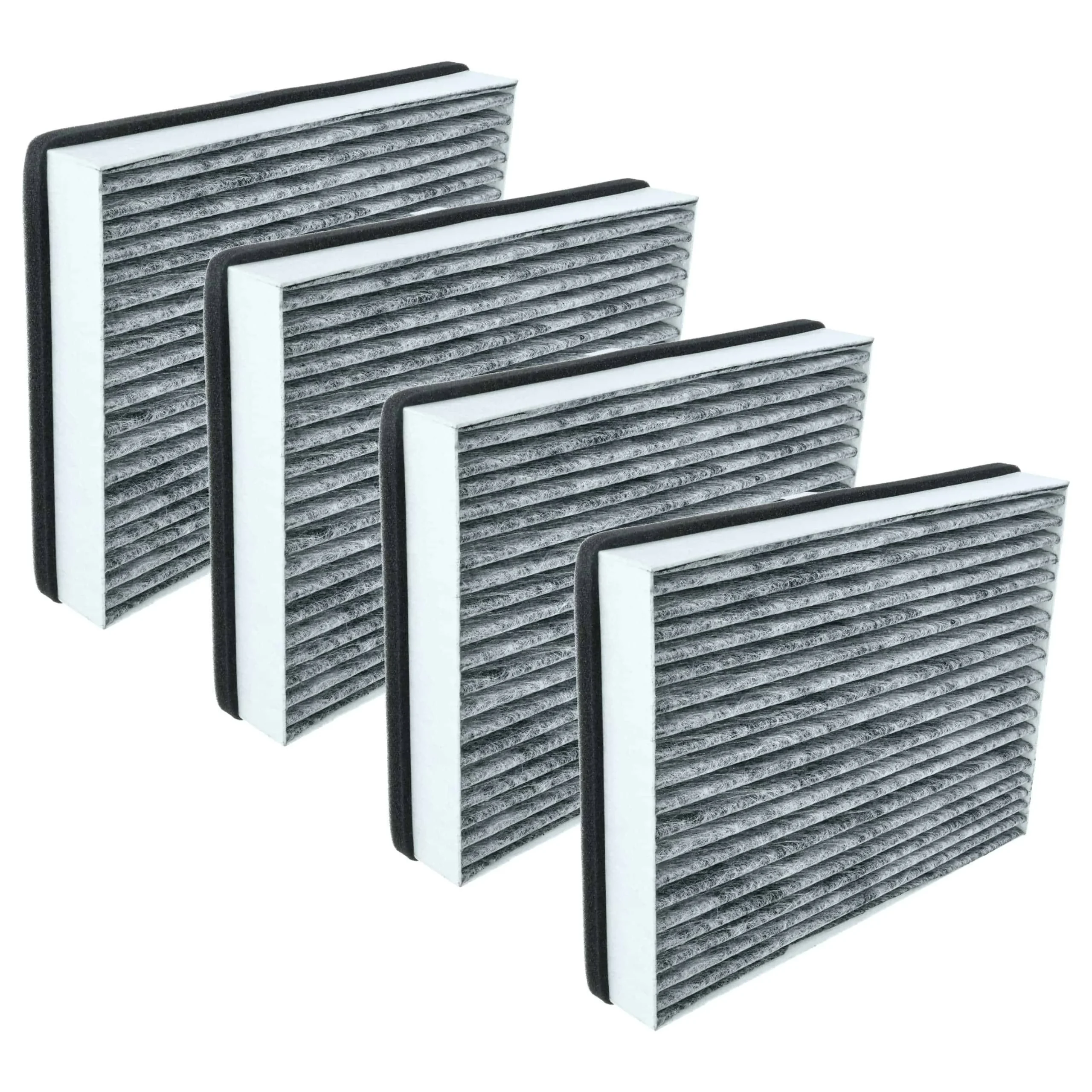 4x Filtres à charbon actif remplace Miele 20228038, DKF 36-P pour hotte Miele