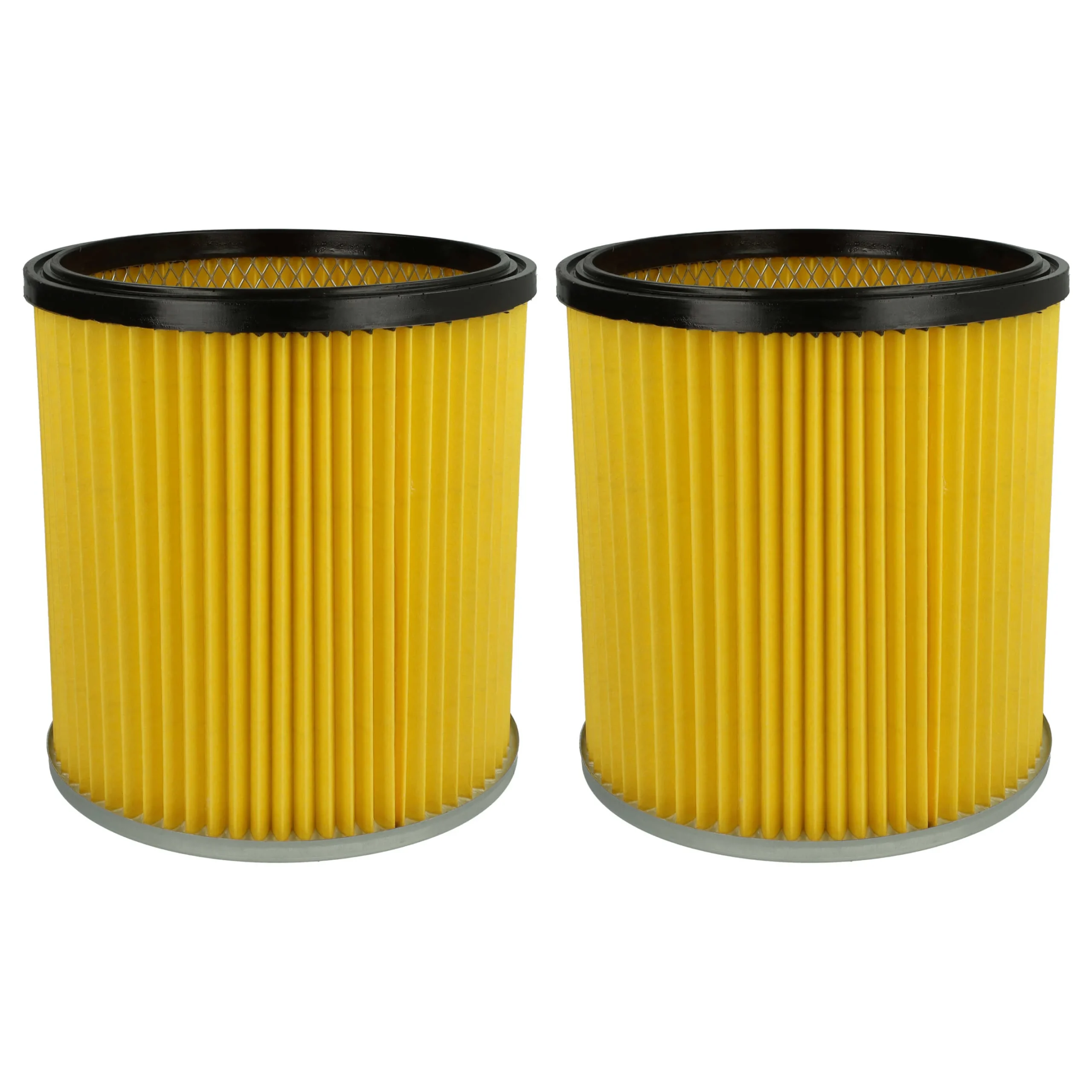 2x Filtre remplace Kärcher 6.414-354.0, 6.414-335.0 pour aspirateur Dewalt - Cartouche Filtre F6, jaune
