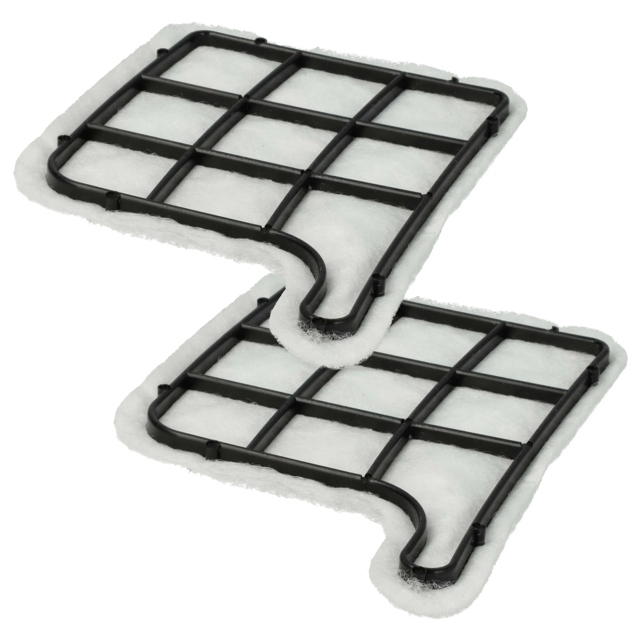 2x Filtre pour aspirateur Vorwerk Kobold VK135, VK135SC, VK 135 SC, VK136 - filtre protection moteur, 9,2 x 12