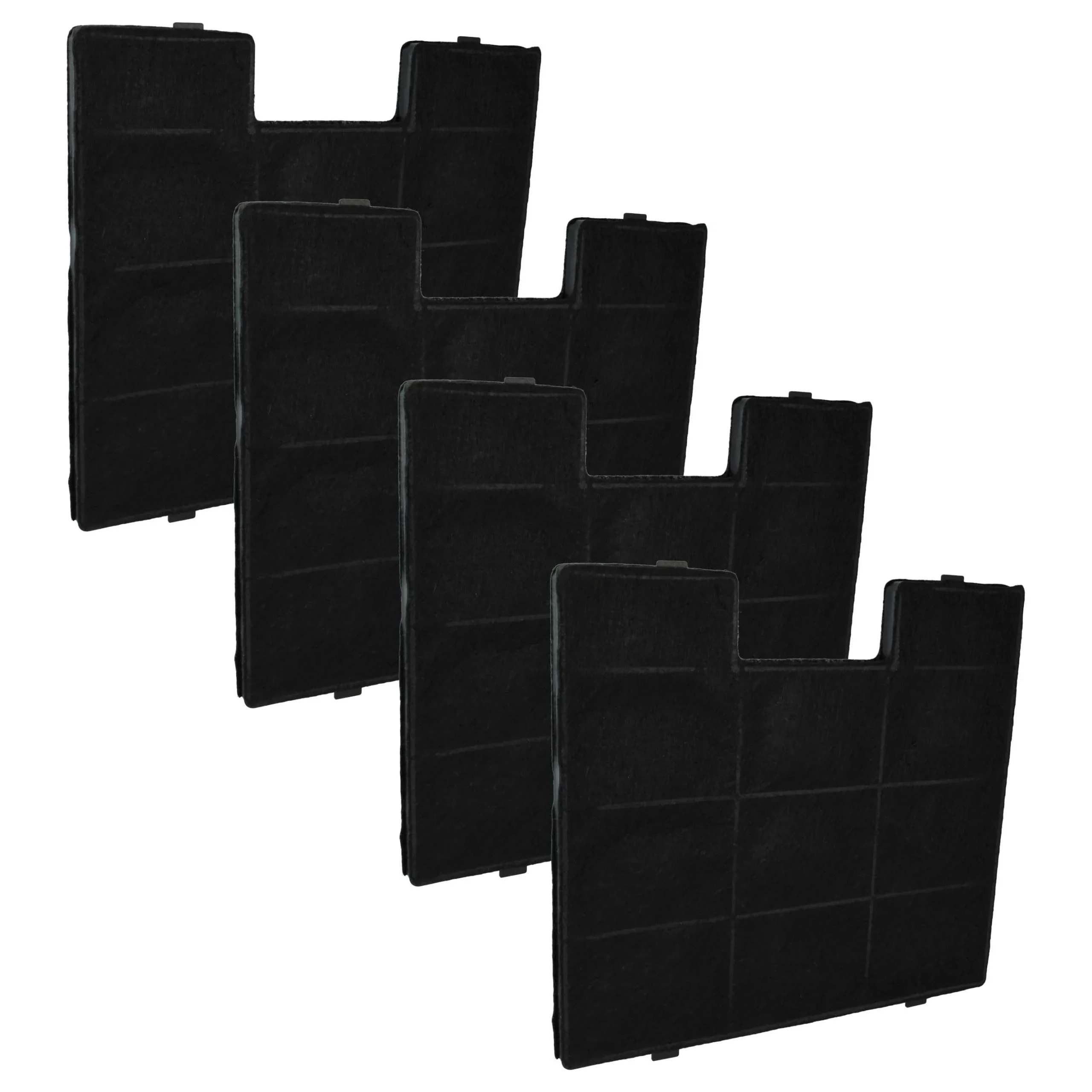 4x Filtres à charbon actif remplace Amica FW-K250, 1060042, 5906006600426, KF 17142 pour hotte Zelmer