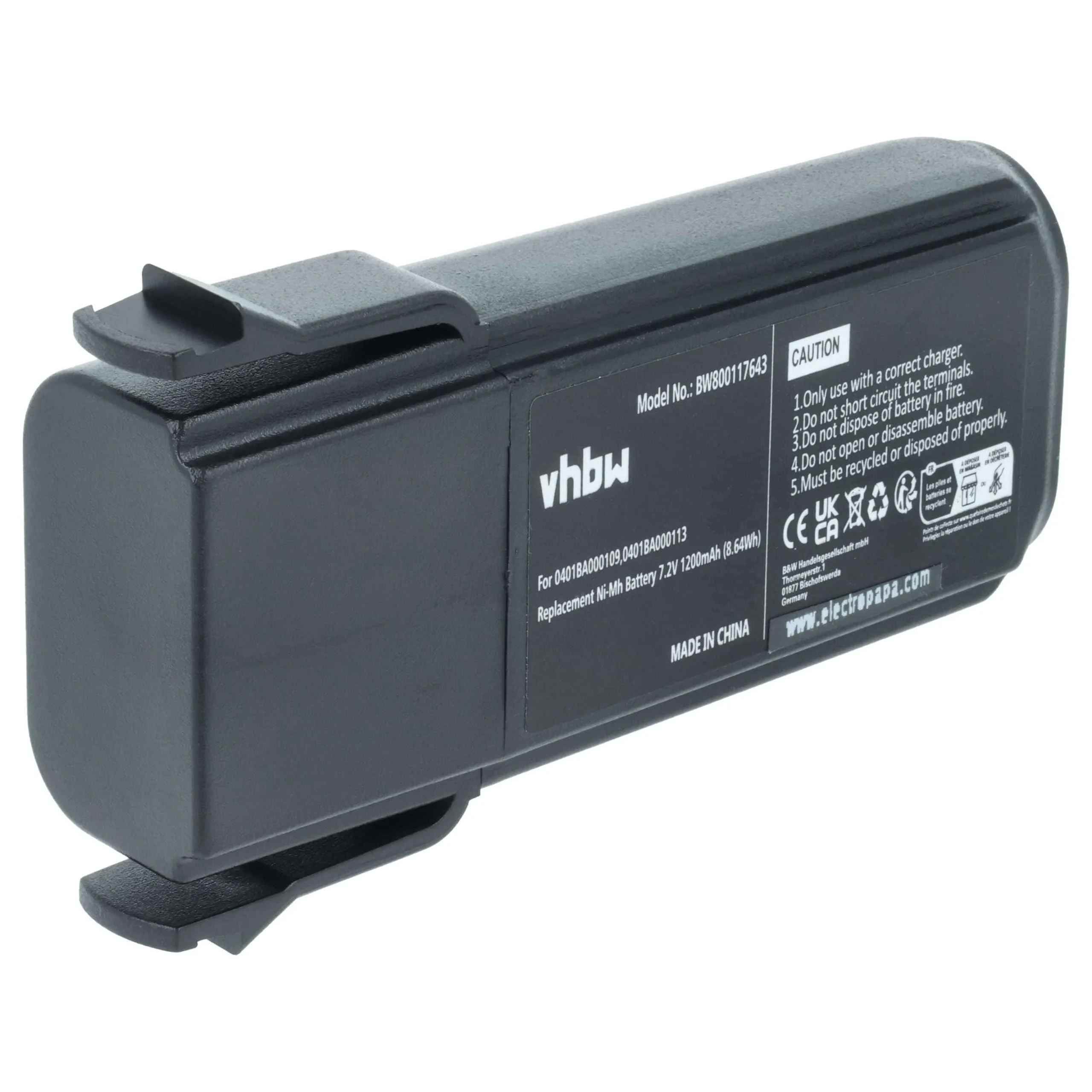 Batterie remplace Elca 0401BA000109, 0401BA000113, PINC-GEH, 04.142 pour télécommande Elca- 1200mAh 7,2V NiMH