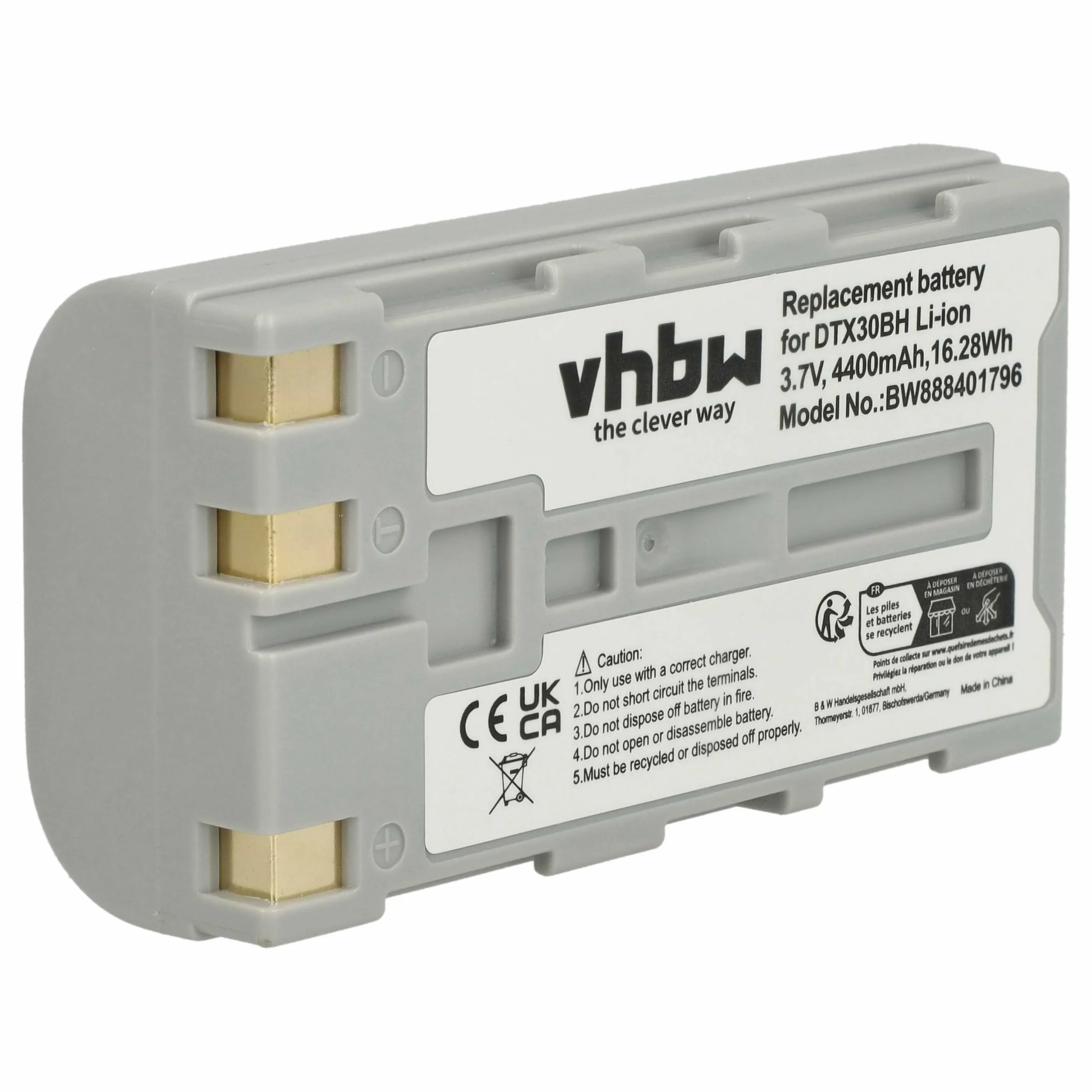 Batterie remplace Casio HA-G20BAT, HBM-CAS3000L, FJ50L1-G pour scanner de code-barre Hioki - 3000mAh 7,4V