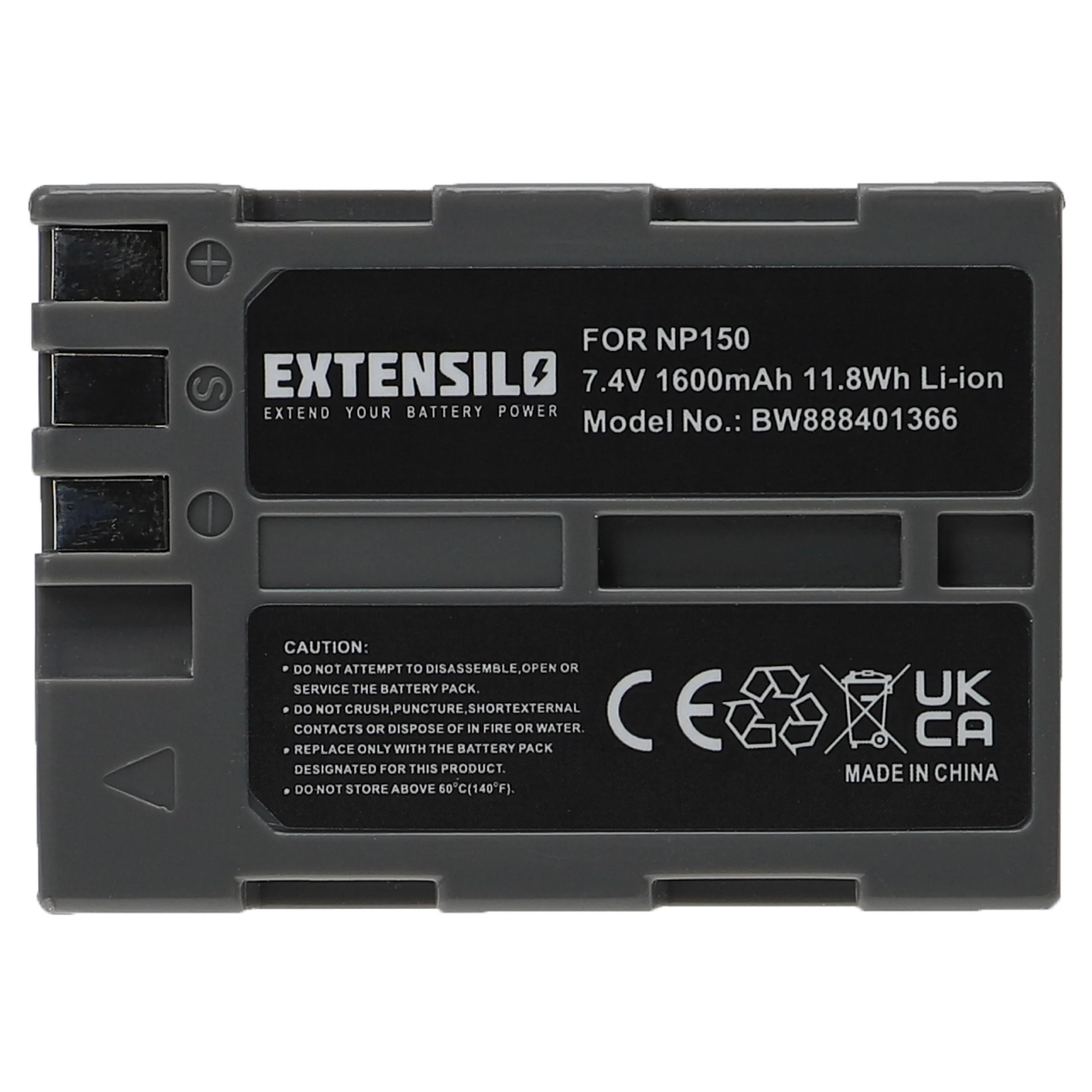 Batterie remplace Fujifilm NP-150 pour appareil photo Fujifilm- 1600mAh 7,4V Li-ion