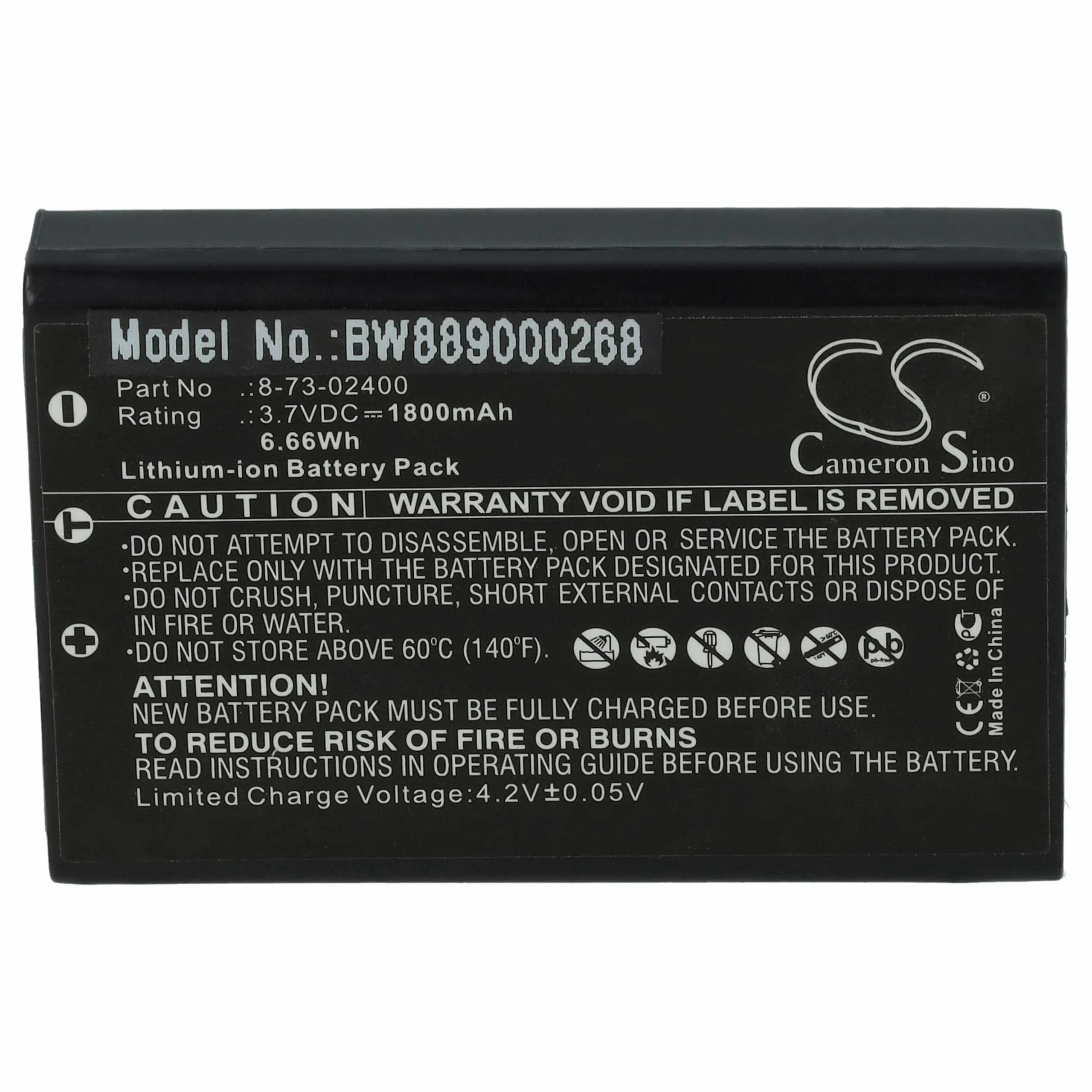 Batterie remplace Maico 74101501, MAI-721-4 pour appareil médical Maico - 1800mAh 3,7V Li-ion
