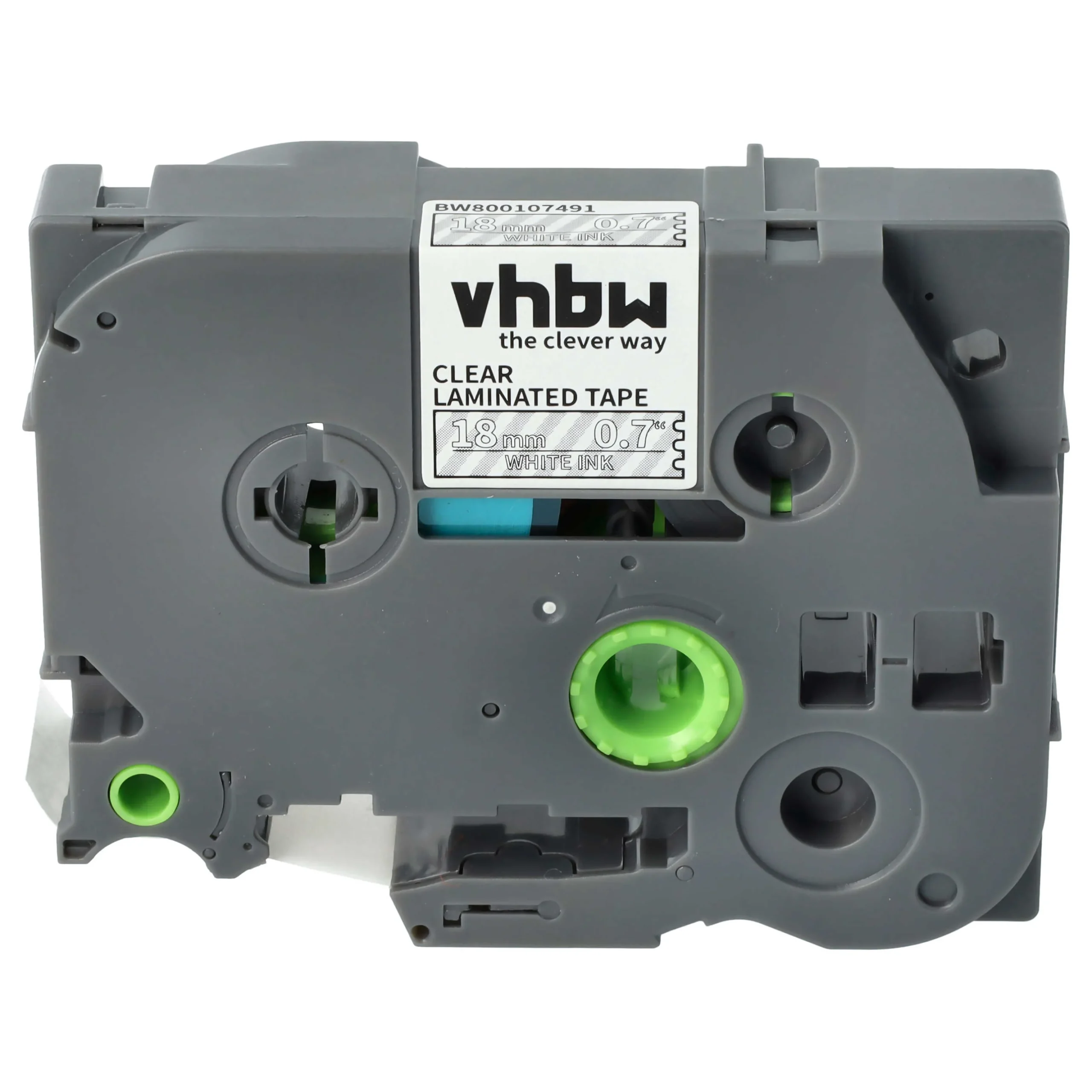 Cassette à ruban remplace Brother TZ-145, TZE-145 - 18mm lettrage Blanc ruban Transparent, plastique