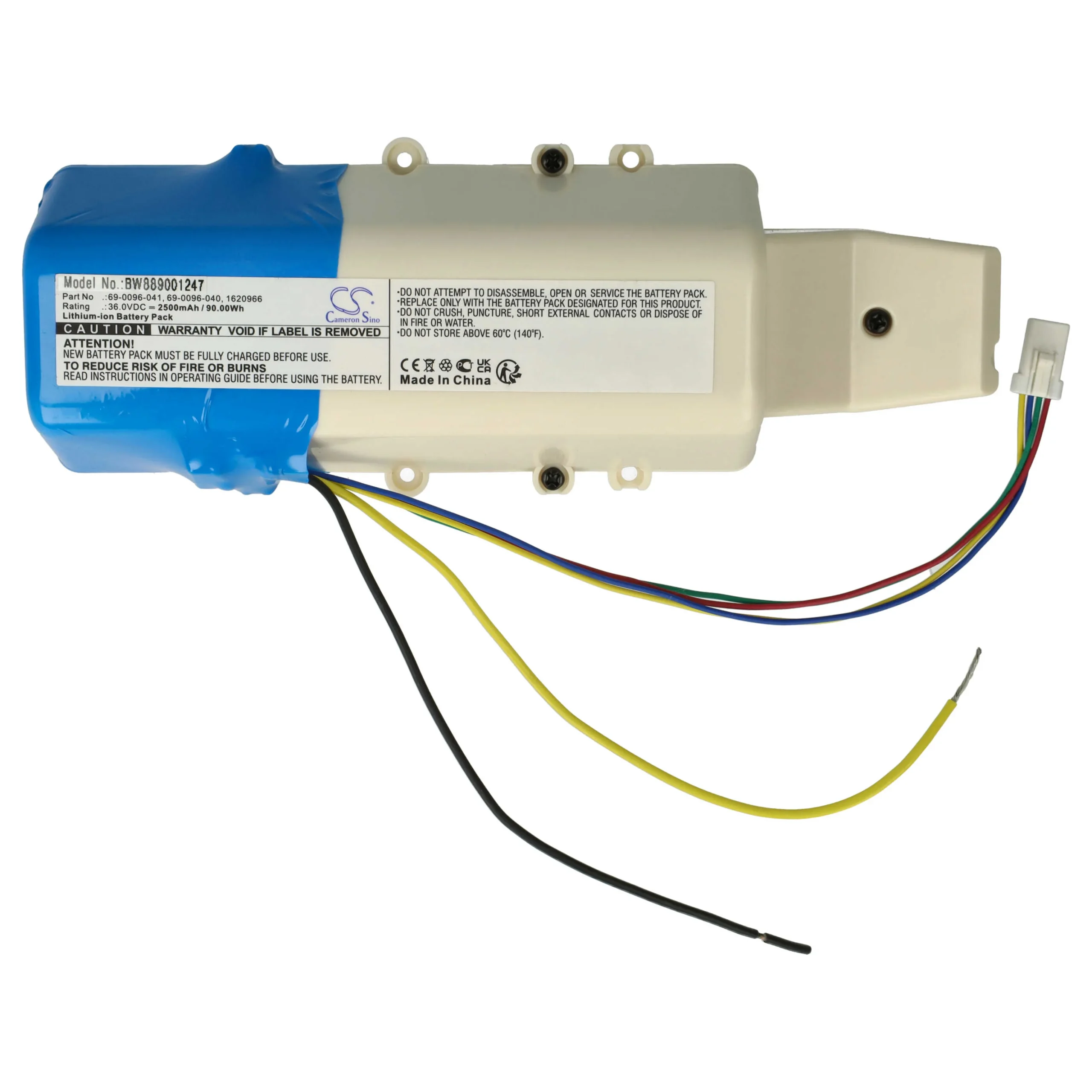 Batterie remplace Bissell 69-0096-040 pour aspirateur Bissell - 2500mAh 36V Li-ion