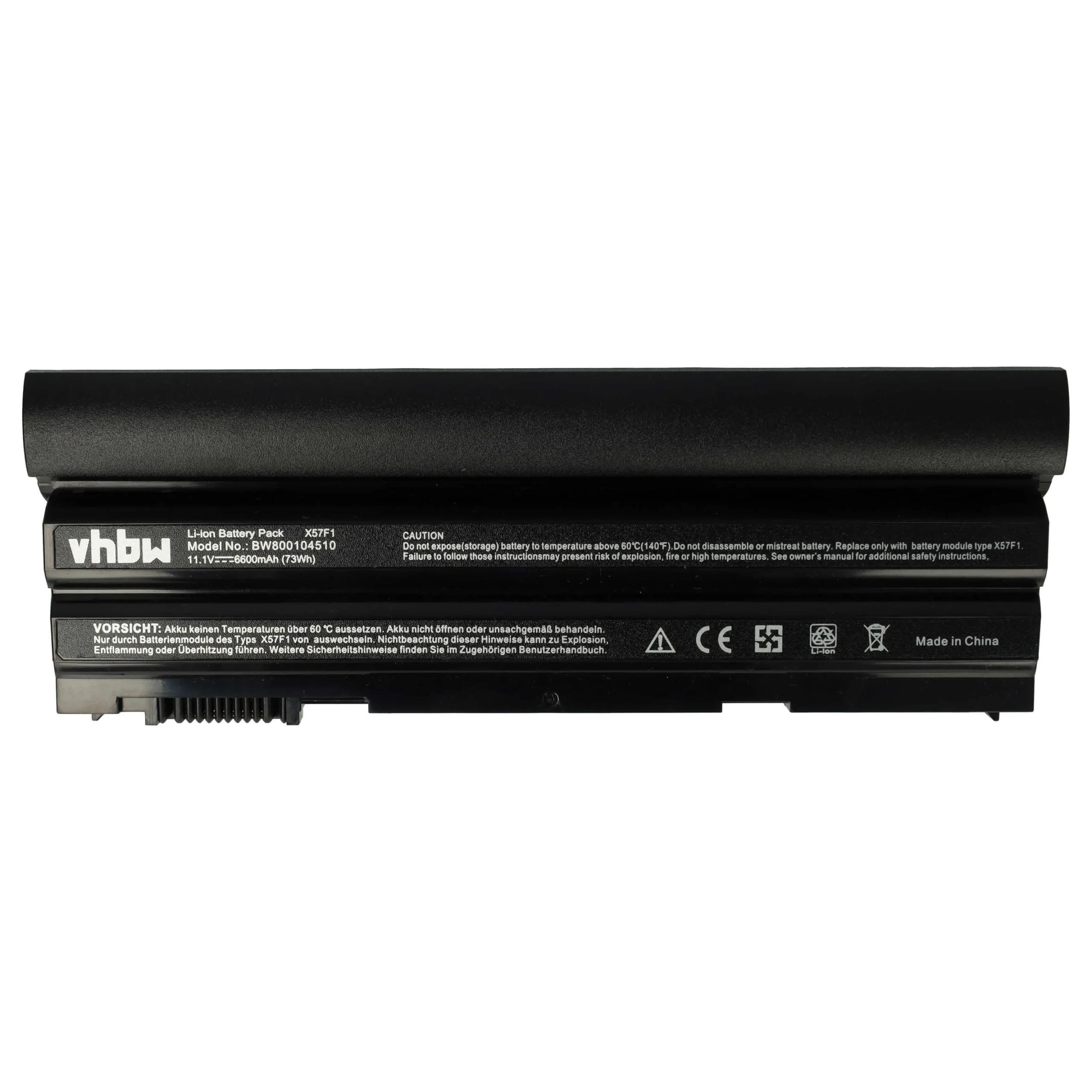 Batterie remplace Dell 2P2MJ, 04NW9, 0DTG0V, 05G67C pour ordinateur portable Dell- 6600mAh 11,1V Li-ion, noir