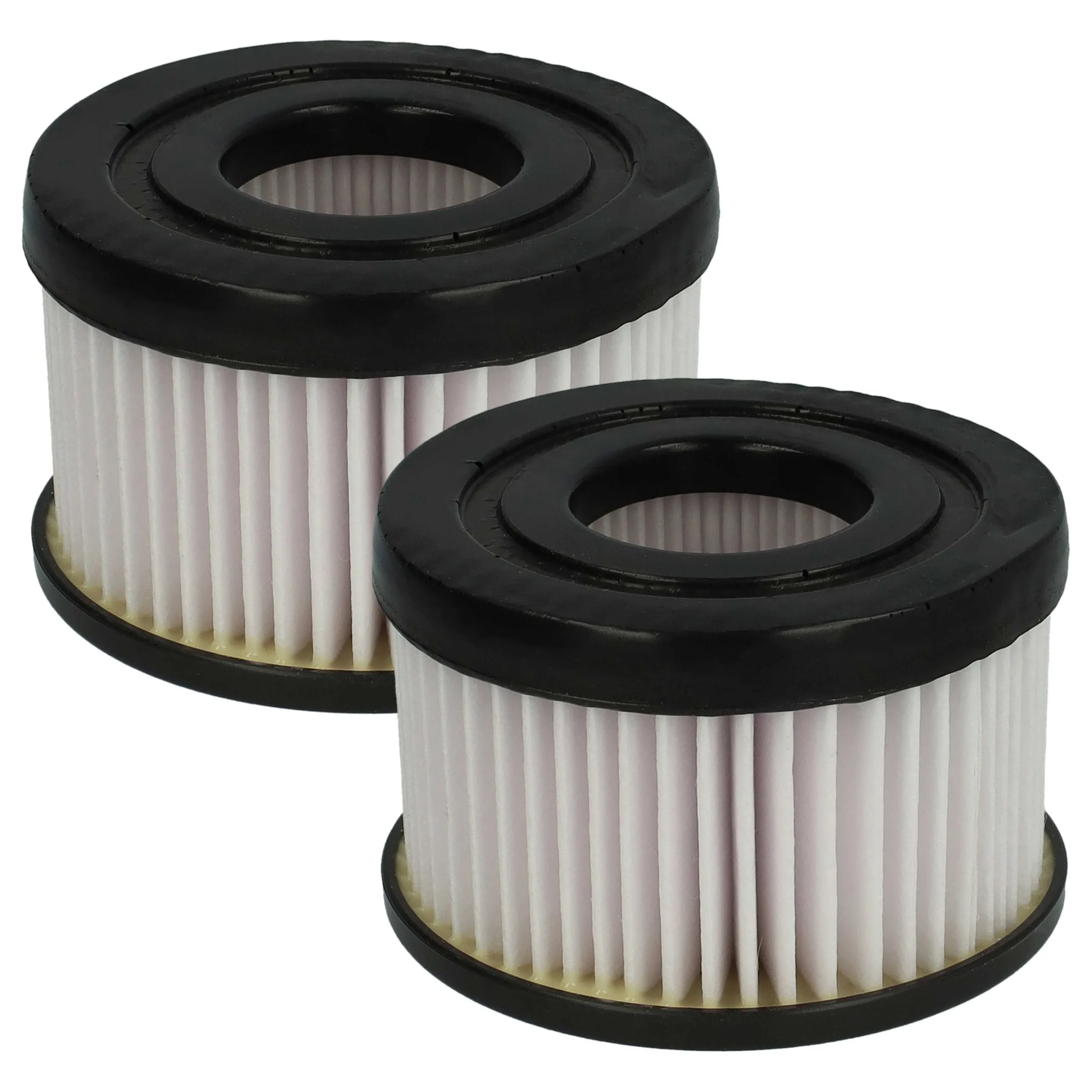 2x Filtre remplace Rowenta ZR009004, 3221614007446 pour aspirateur Rowenta - filtre plissé, noir / blanc