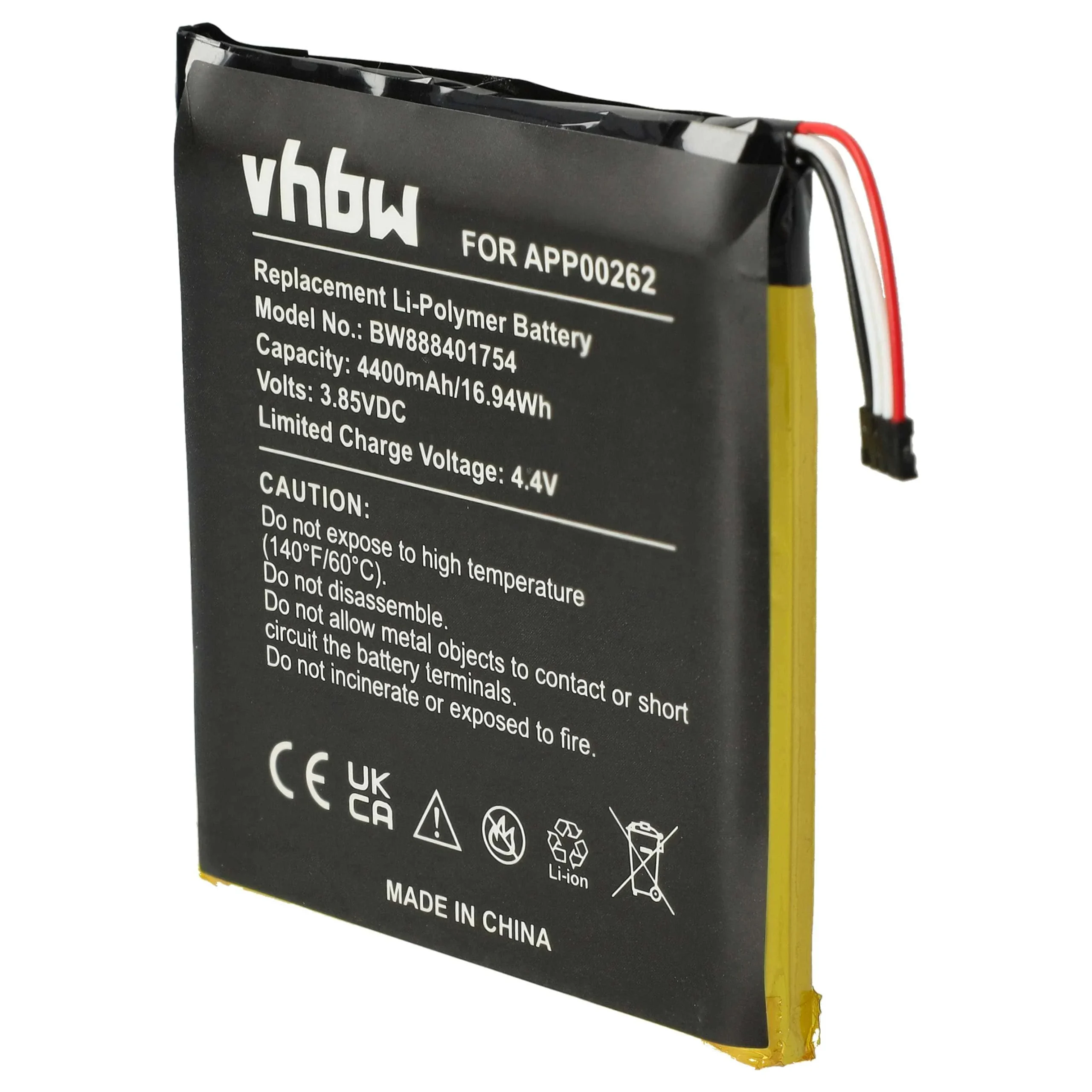 Batterie remplace Caterpillar APP00262, 1ICP8/59/66 pour - Avec prise noire