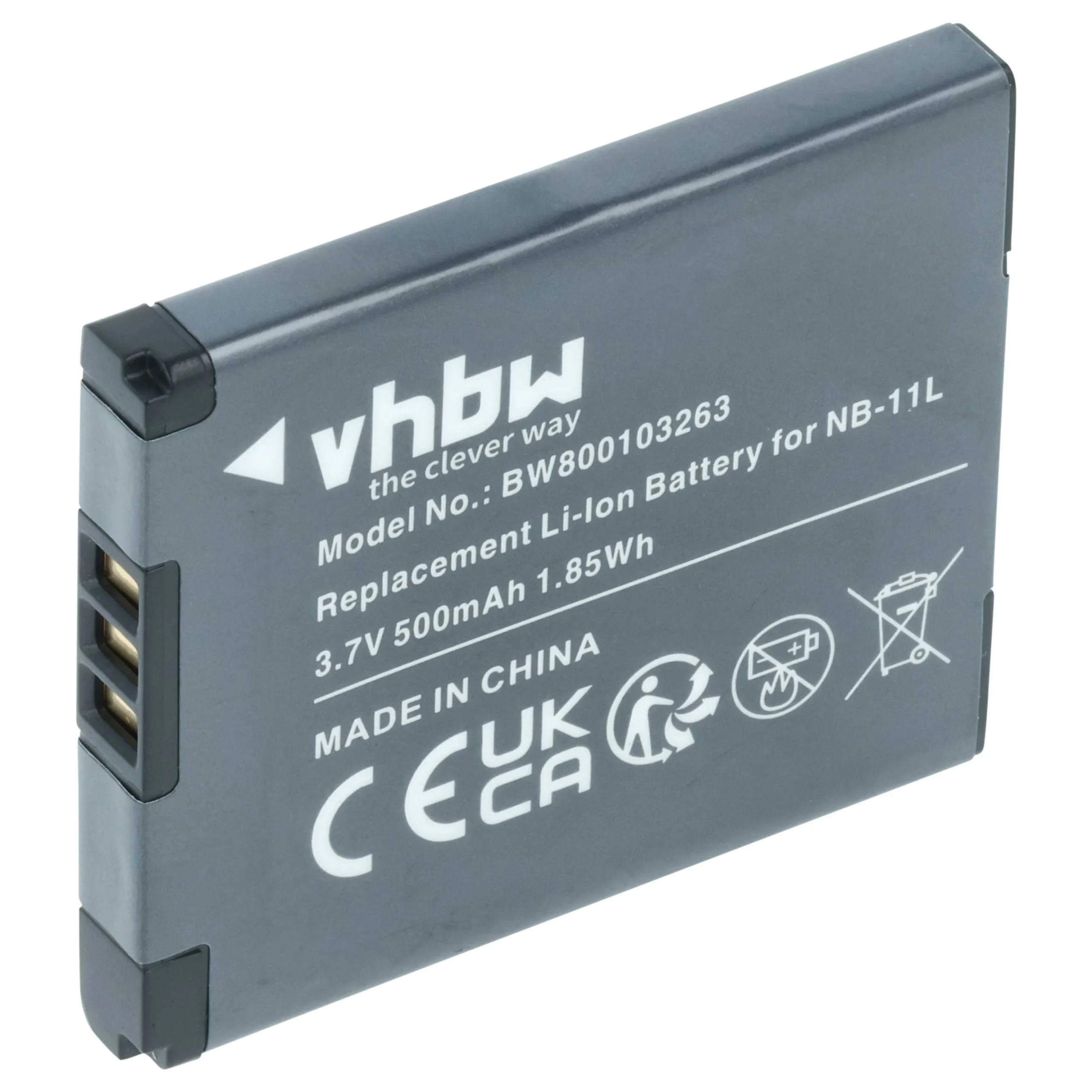 Batterie remplace Canon NB-11LH, NB-11L pour appareil photo Canon- 500mAh 3,7V Li-ion