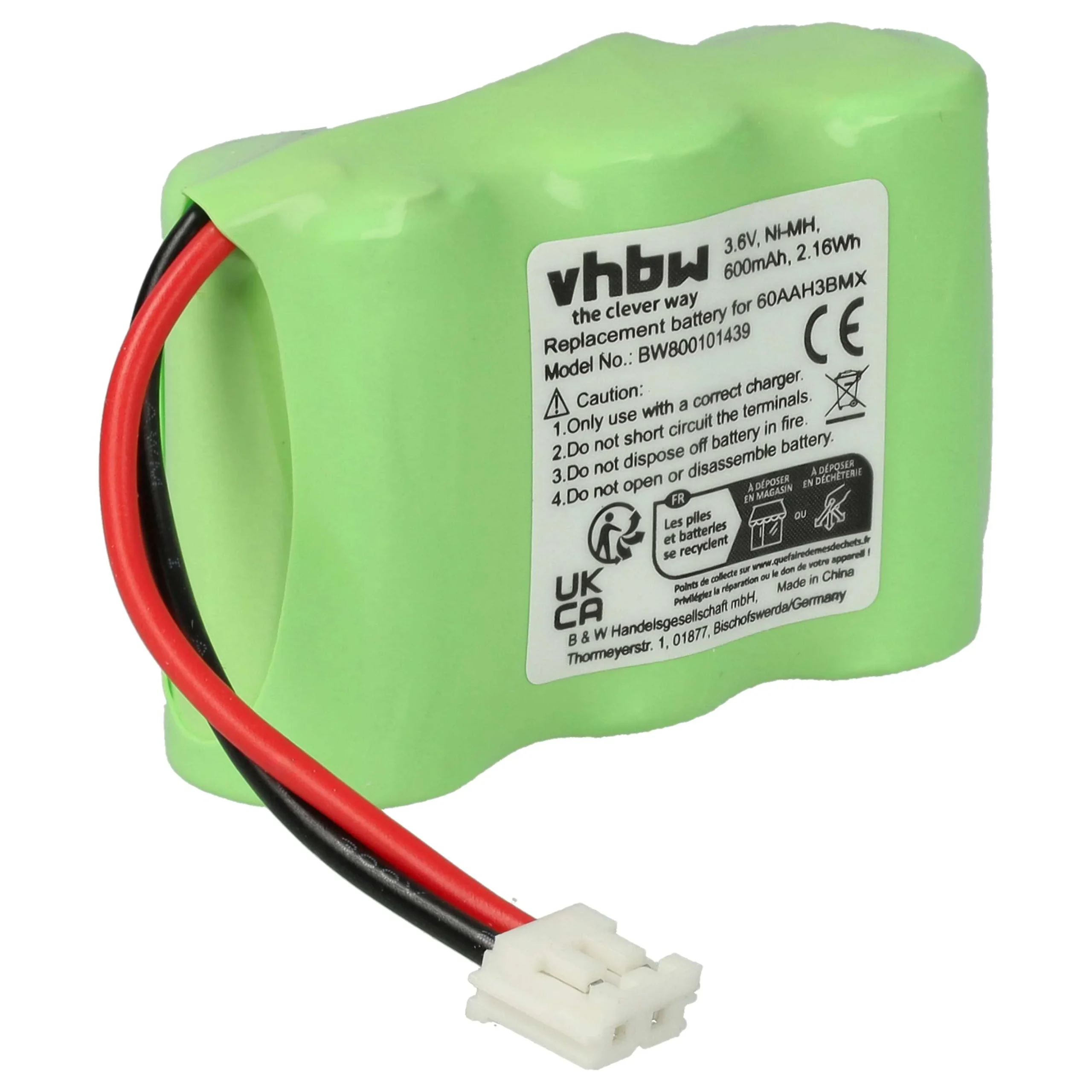 Batterie remplace C39453-Z5-C193, HSC22, 60AAH3BMX pour téléphone Telecom Italia - 600mAh 3,6V NiMH