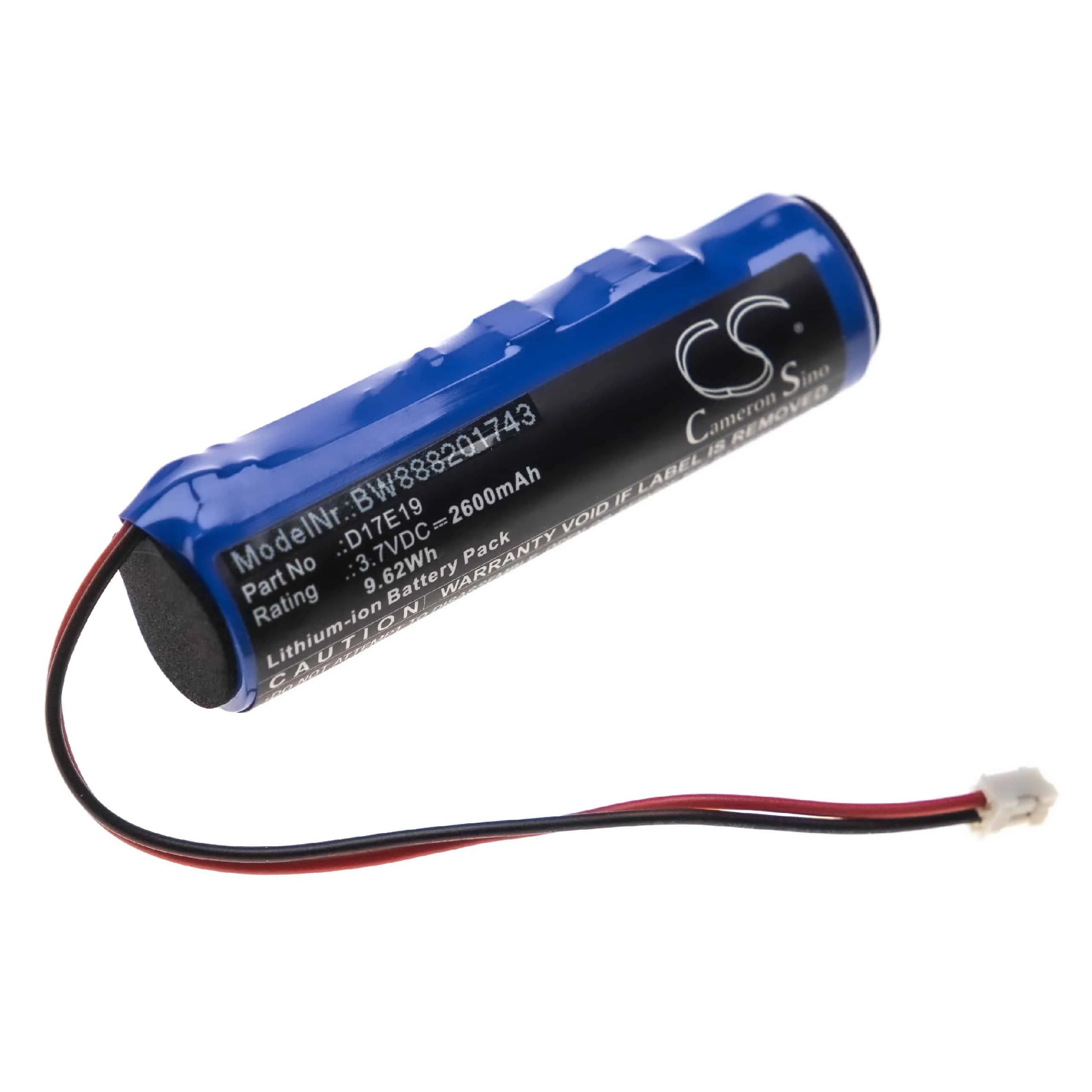 Batterie remplace iHome D17E19 enceinte - 2600mAh 3,7V Li-ion