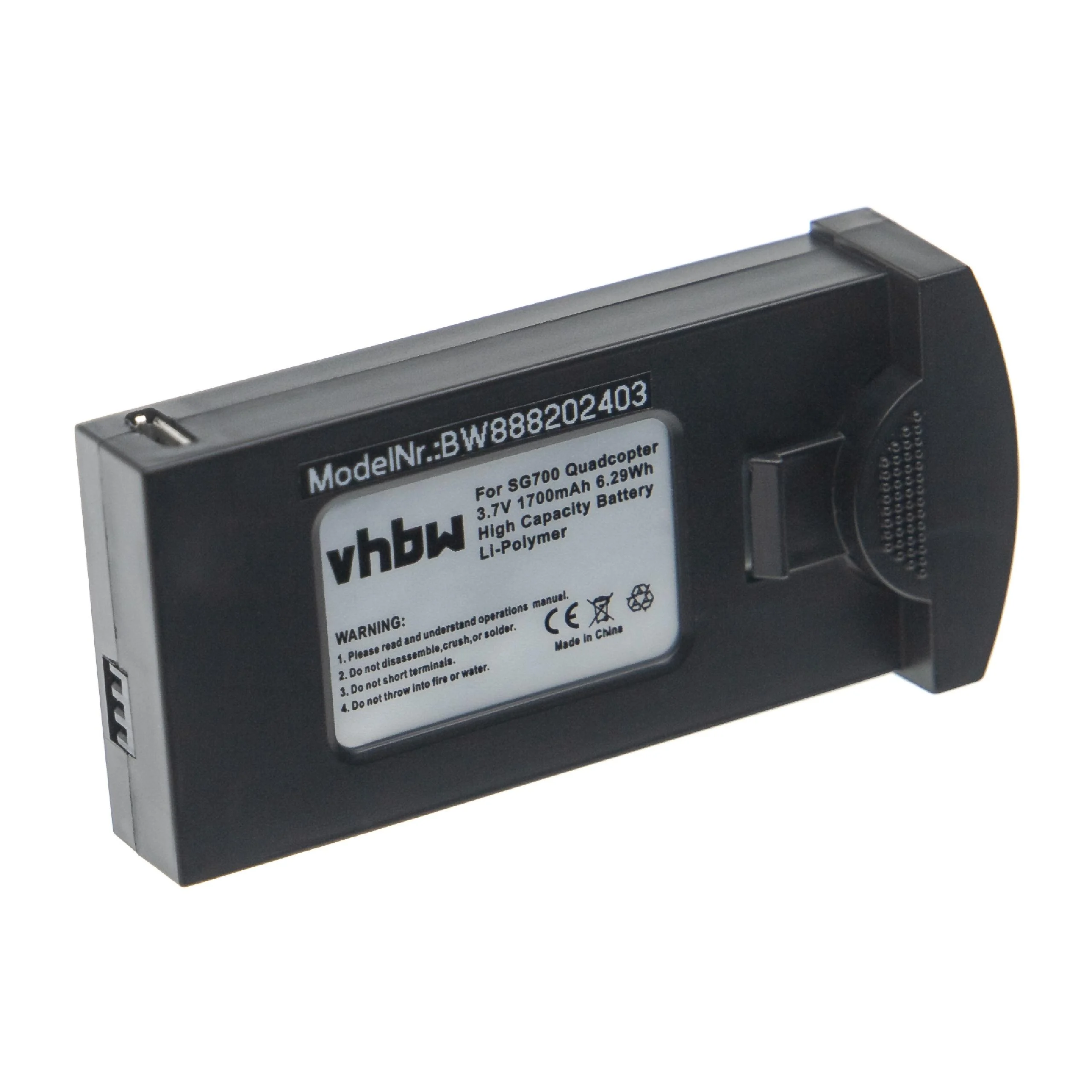 Batterie pour drone Quadcopter / Drone DM107S, S169, SG700- 1700mAh 3,7V Li-polymère