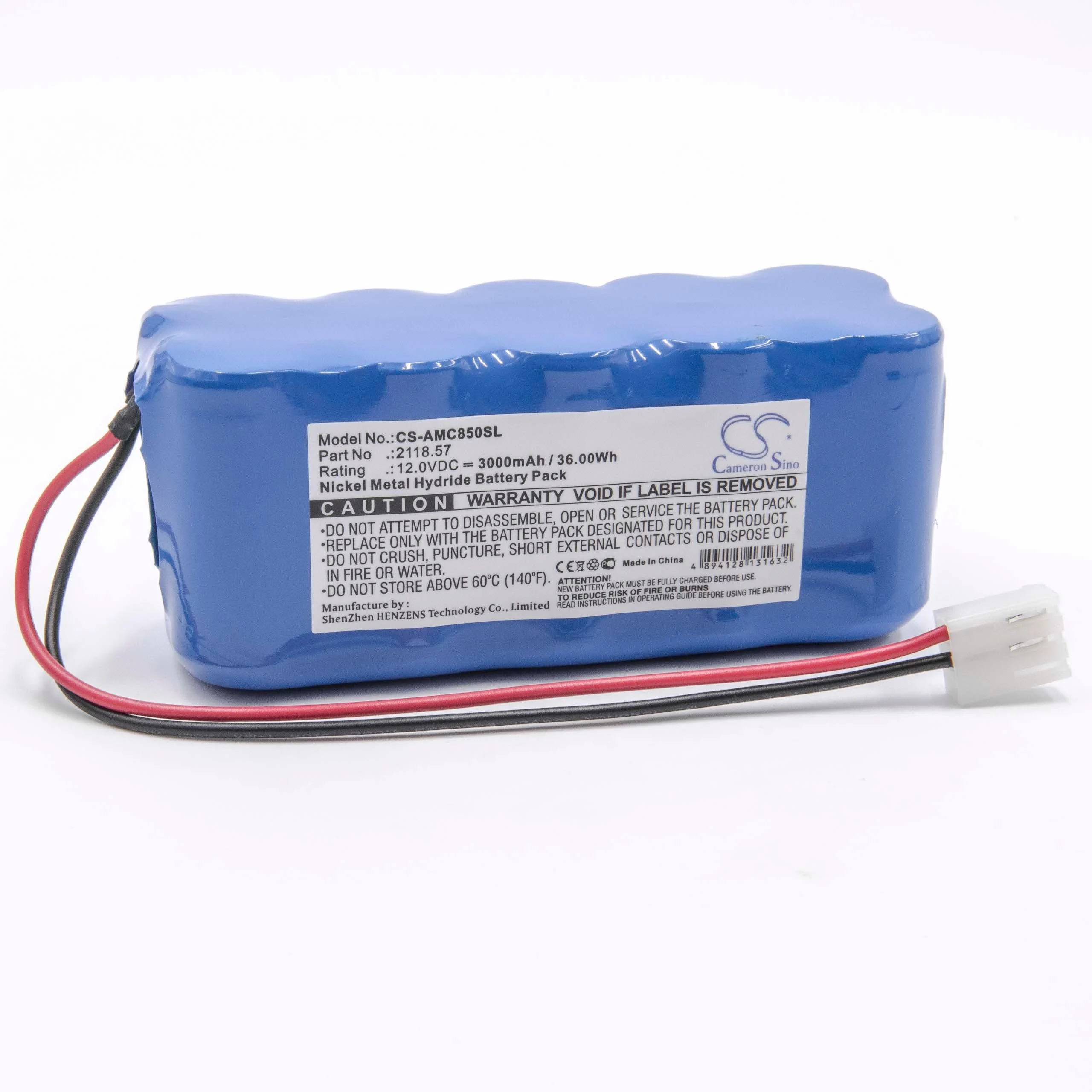 Batterie remplace AEMC 2118.57 outil de mesure AEMC - 3000mAh 12V NiMH