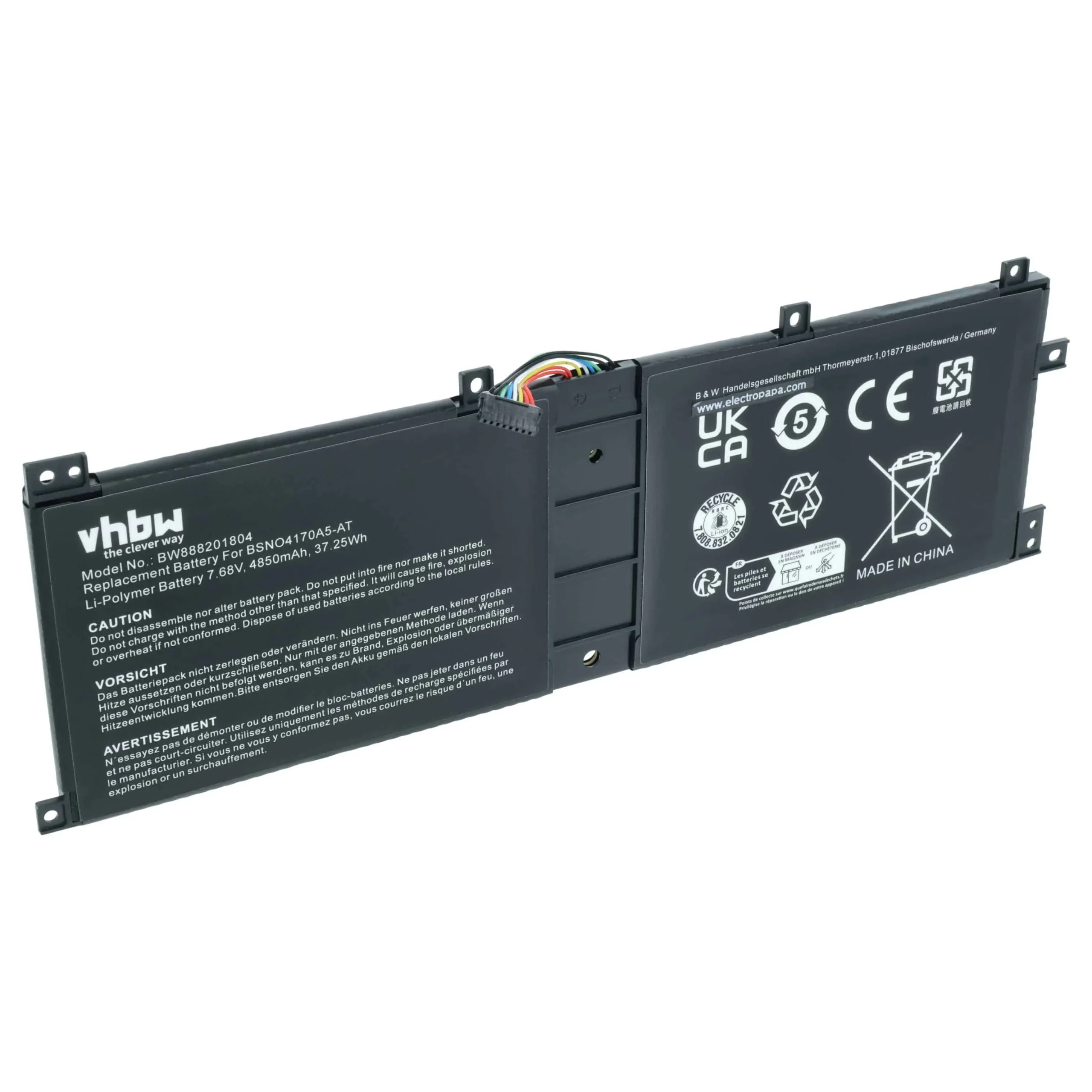 Batterie remplace Lenovo 5B10L67278, 2ICP5/70/106 pour ordinateur portable Lenovo- 4850mAh 7,68V Li-polymère