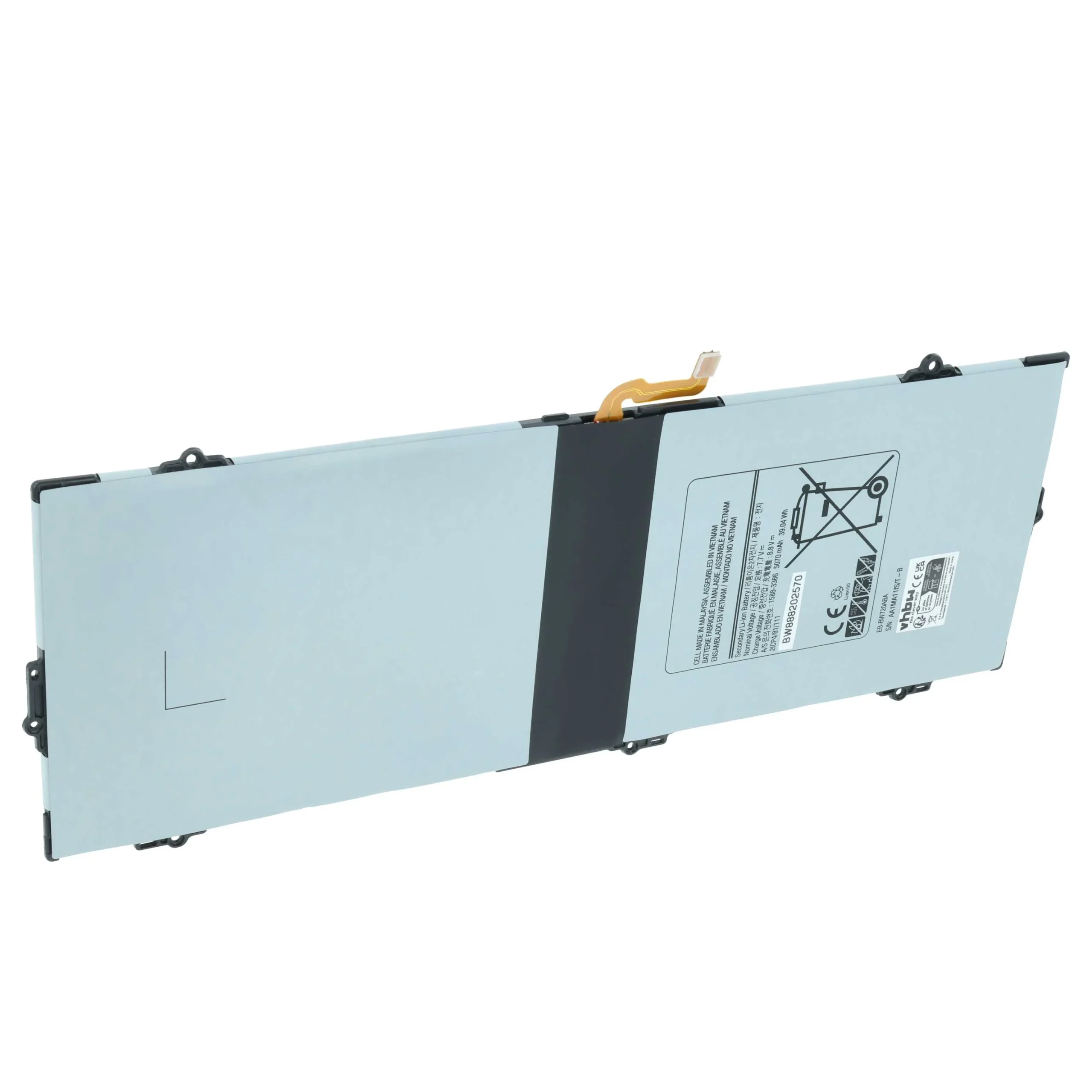 Batterie remplace Samsung AA-PBMN2H0, AA-PBMN2HO, EB-BW720ABA, EB-BW720ABE tablette - 5000mAh 7,7V Li-polymère