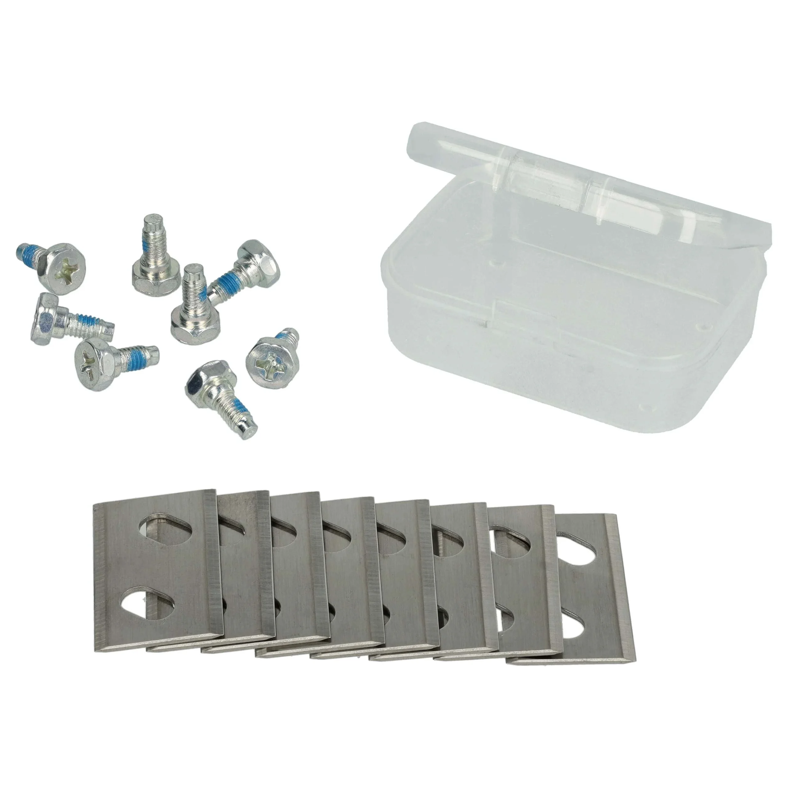 8x Lames remplace Arnold 1111-M6-1008 pour tondeuse – Couteaux acier chrome-carbone, Silber