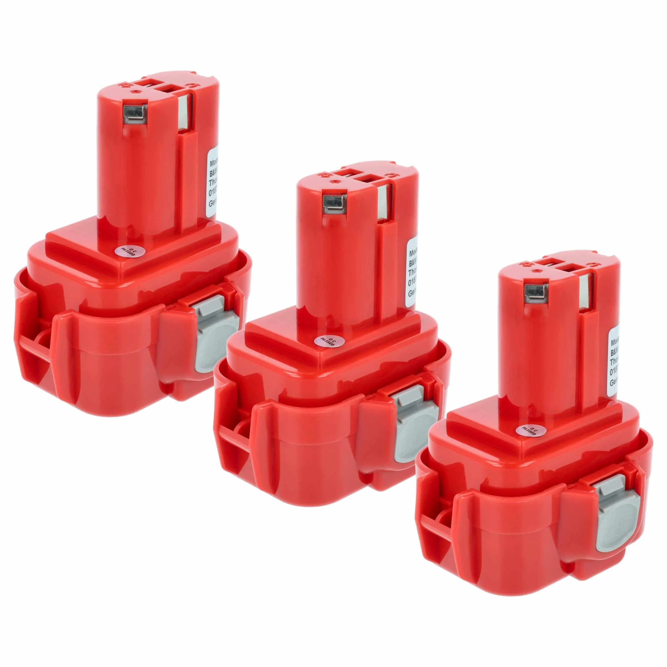 Batterie (3 pcs.) remplace Makita 192321-5, 192404-1, 192019-4 outil électrique Makita - 3Ah 9,6V NiMH