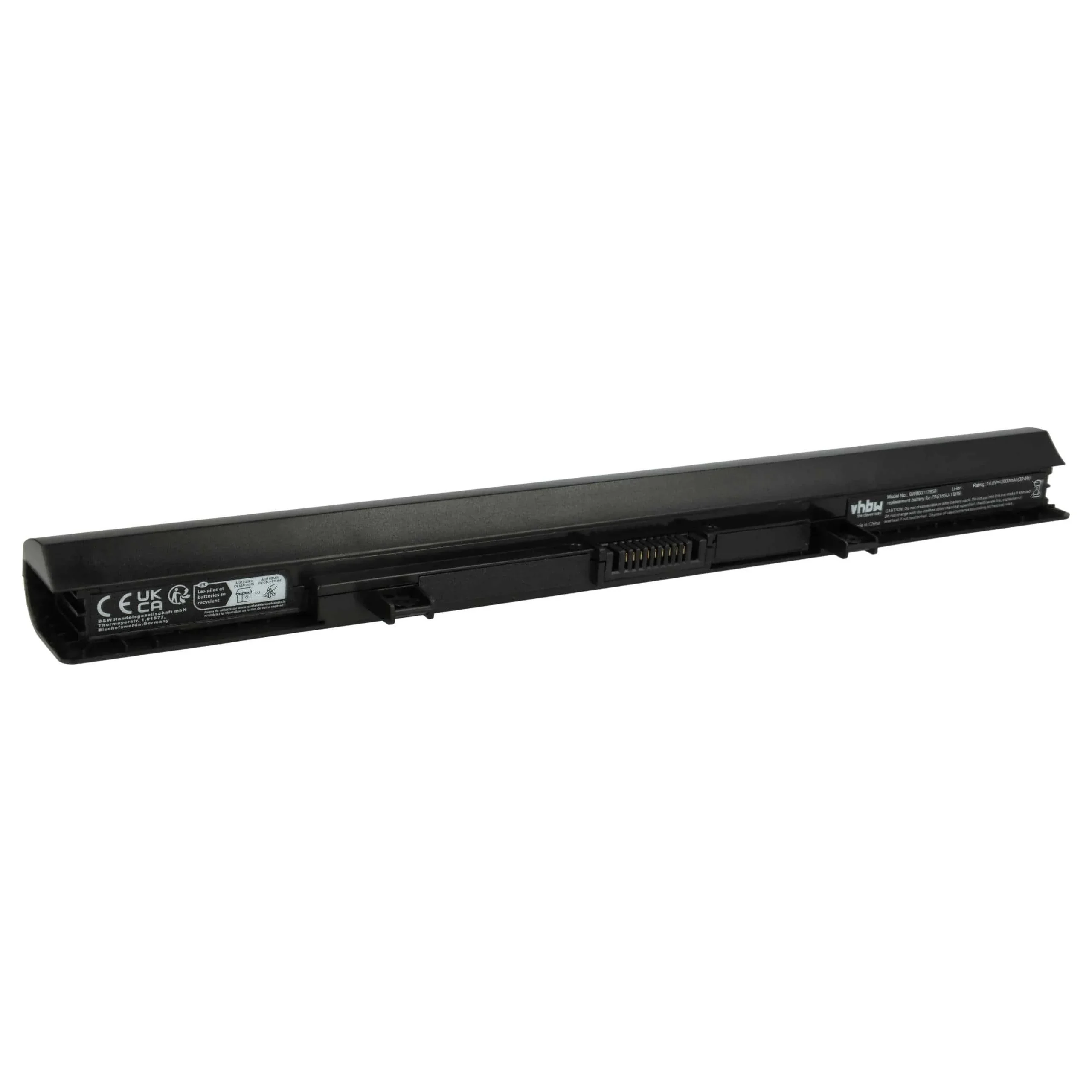 Batterie remplace Toshiba PA5184U-1BRS pour ordinateur portable Toshiba- 2600mAh 14,8V Li-ion, noir