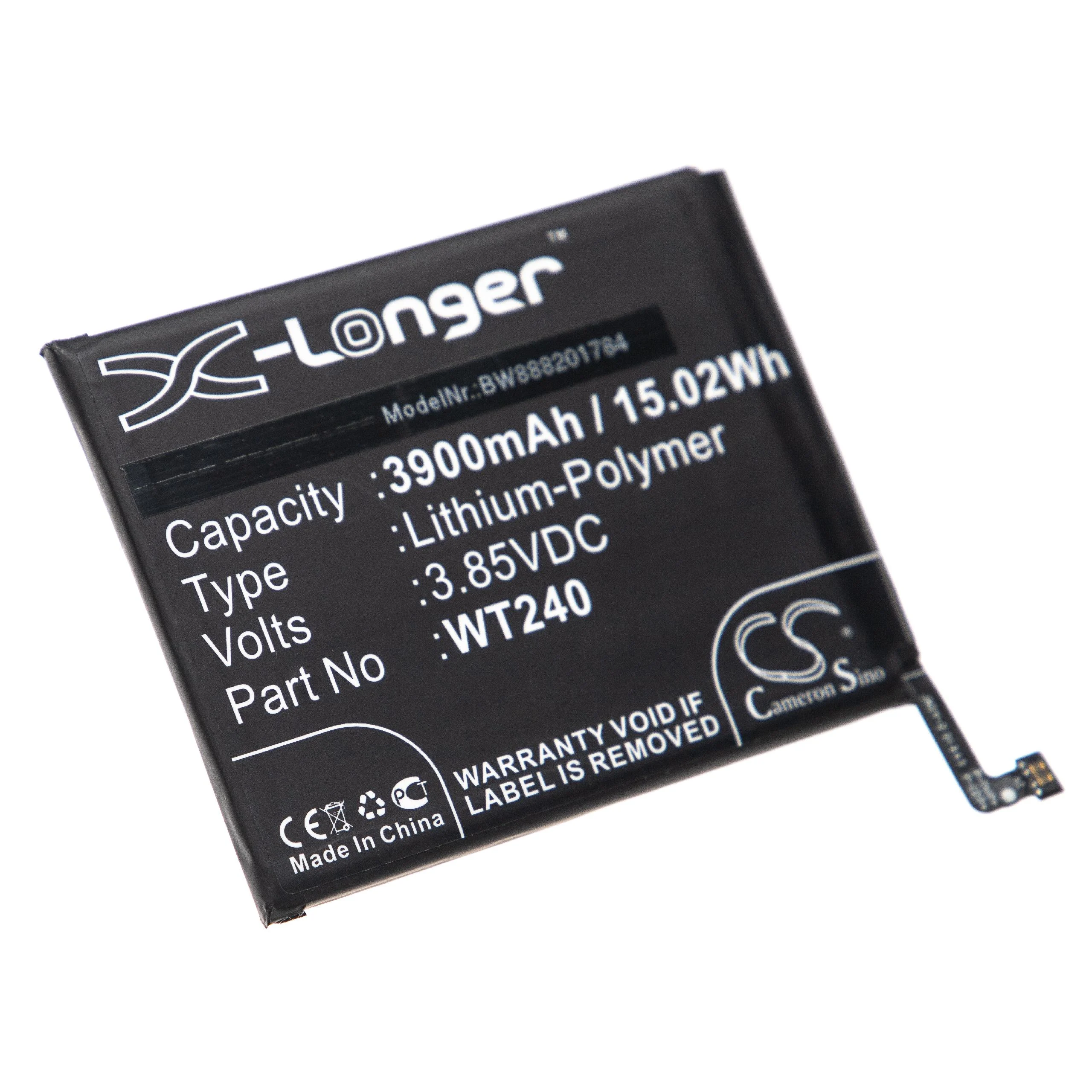 Batterie remplace Nokia WT240 téléphone portable Nokia - 3900mAh 3,85V Li-polymère