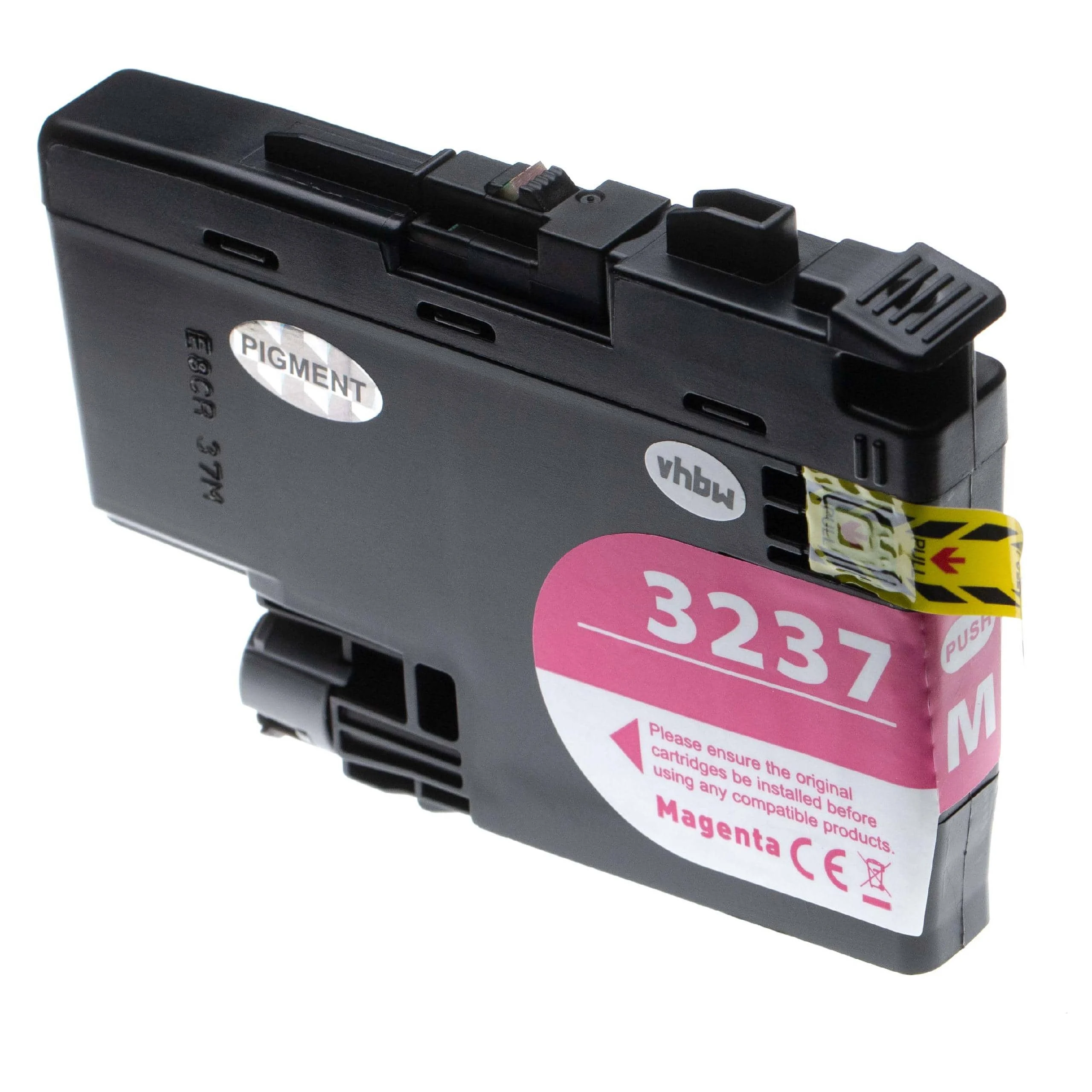 Cartouche remplace Brother LC-3237M, LC3237M pour imprimante Brother - Magenta 18,5ml + puce