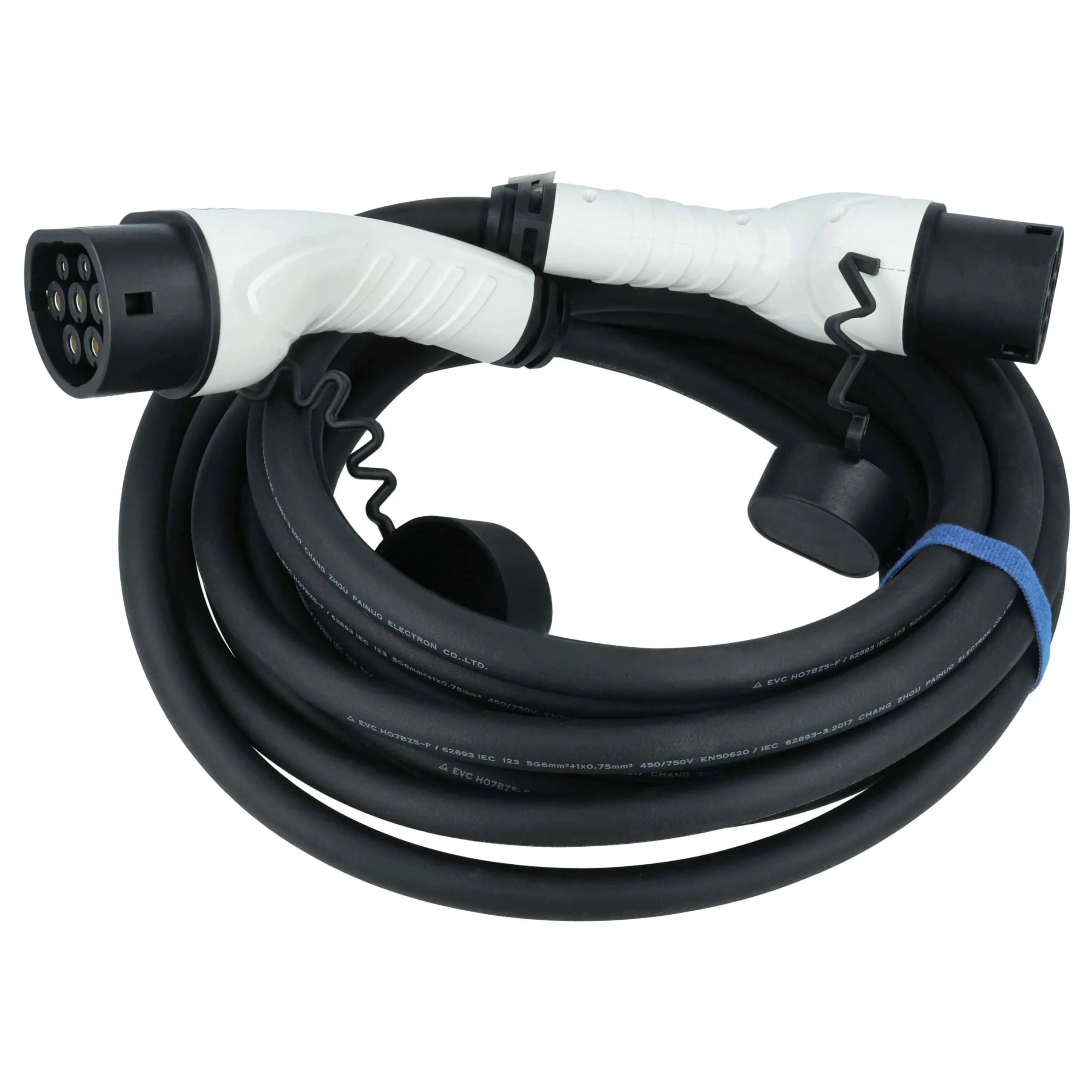 Câble de recharge pour voiture électrique Renault Zoe et autres - Type 2 vers type 2, triphasé, 32 A, 22 kW, 1