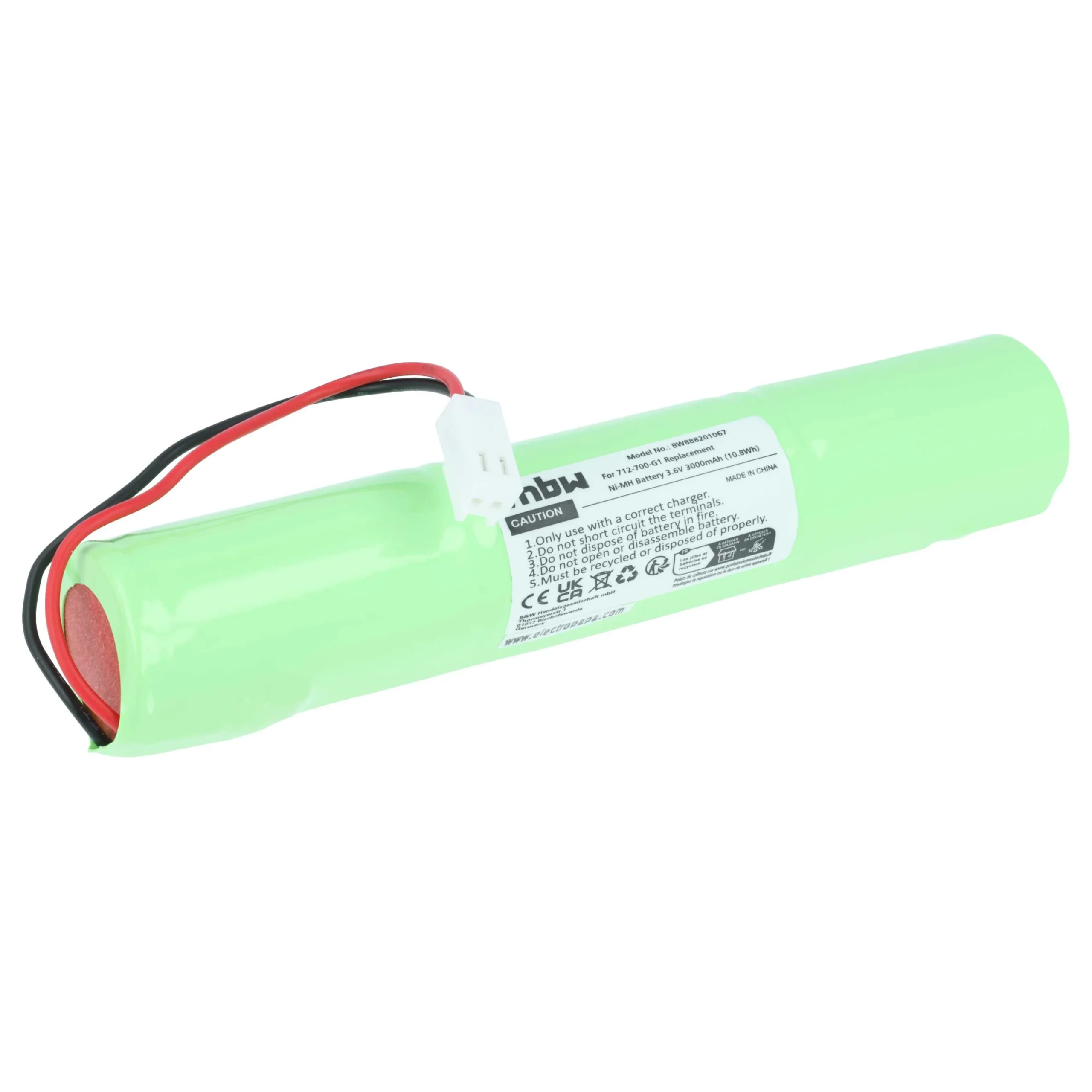 Batterie remplace INFICON A19267-460015-LSG, 712-700-G1 outil de mesure INFICON - 3000mAh 3,6V NiMH