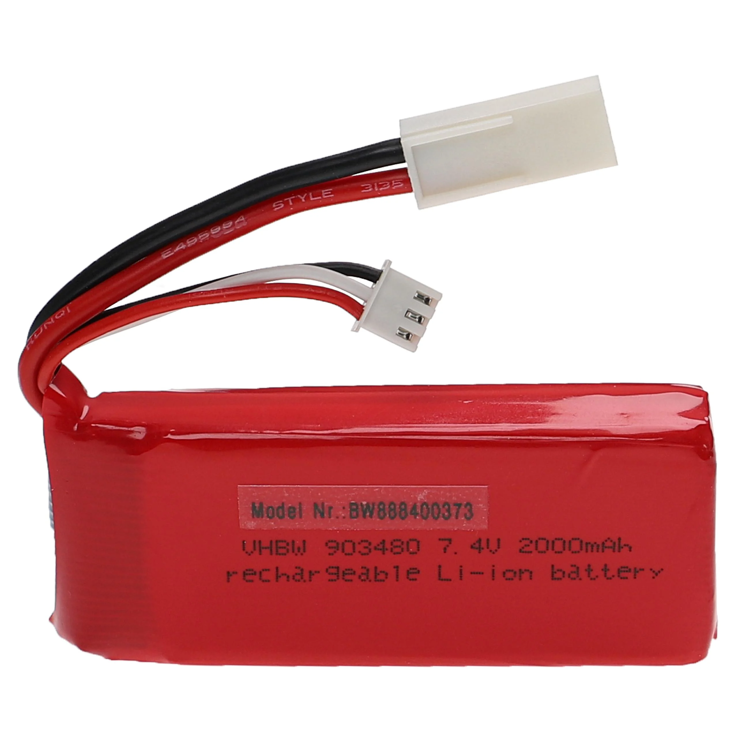 Batterie modèle radio-télécommandé - 2000mAh 7,4V Li-polymère, EL-2P