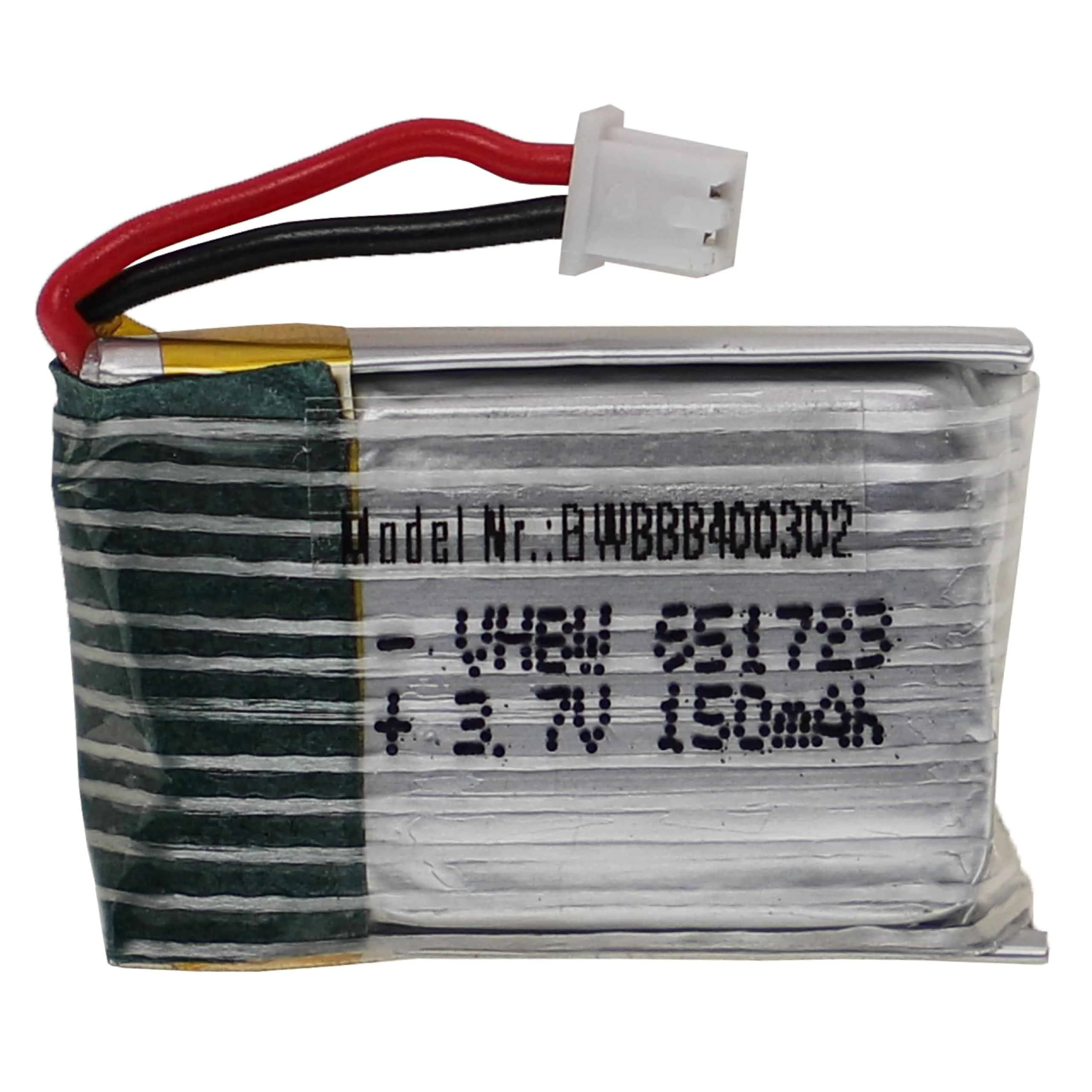 Batterie modèle radio-télécommandé - 150mAh 3,7V Li-polymère, PH 1.25 2P