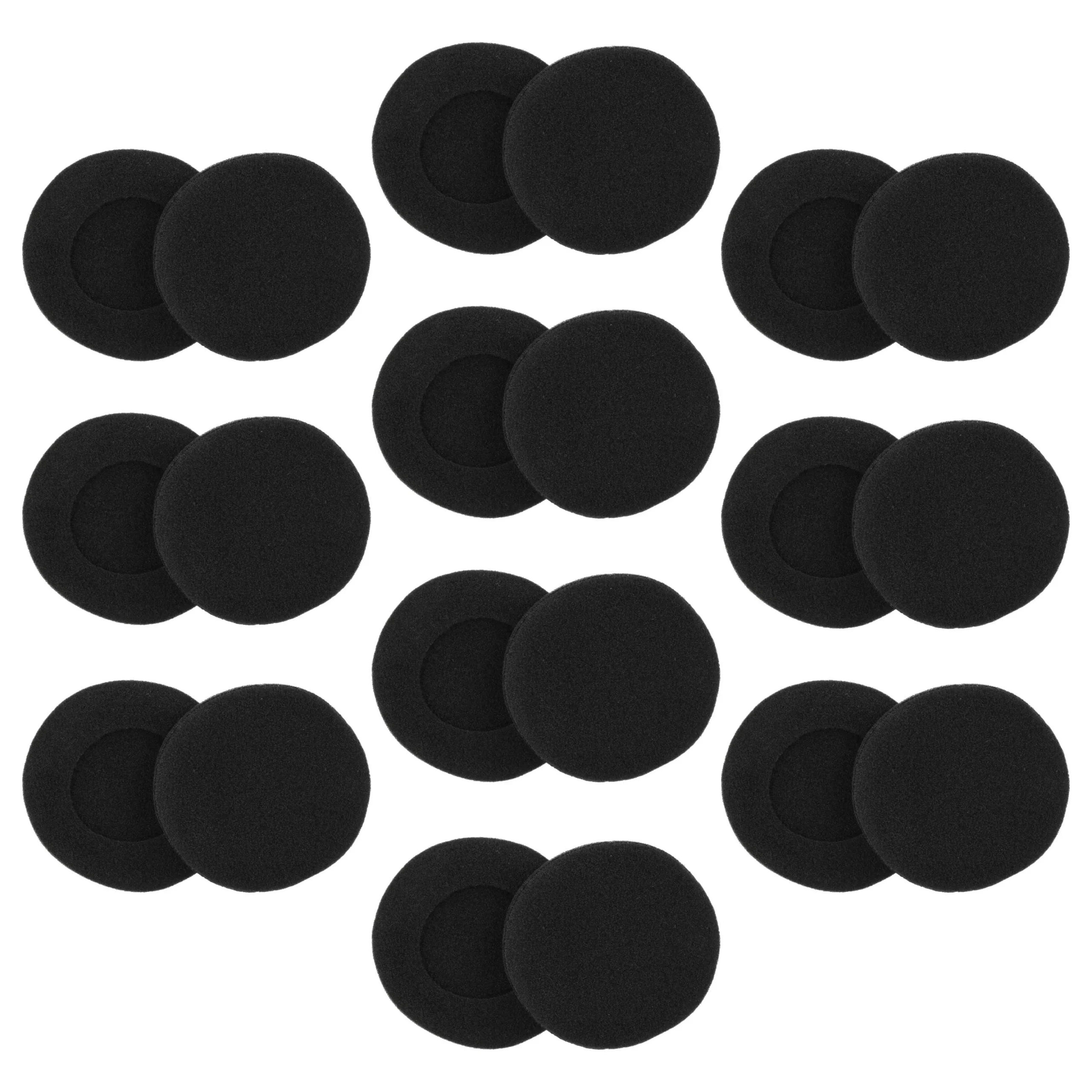 20x Coussinets d'oreille pour casques écouteurs AKG, Sennheiser, Koss, Audio Technica -, surface mate noir